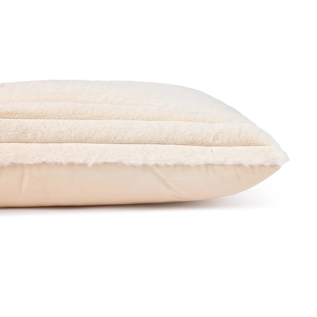 2 60cm Coco Faux Fur Cushion - Ivory, 2 of 4