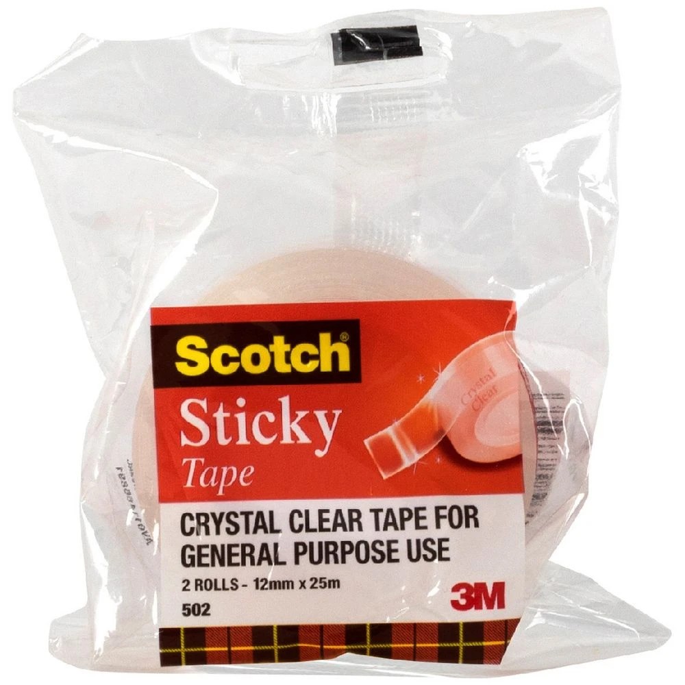 1 Scotch Sticky Tape 12mm x 25m 2 Pack, 1 of 6