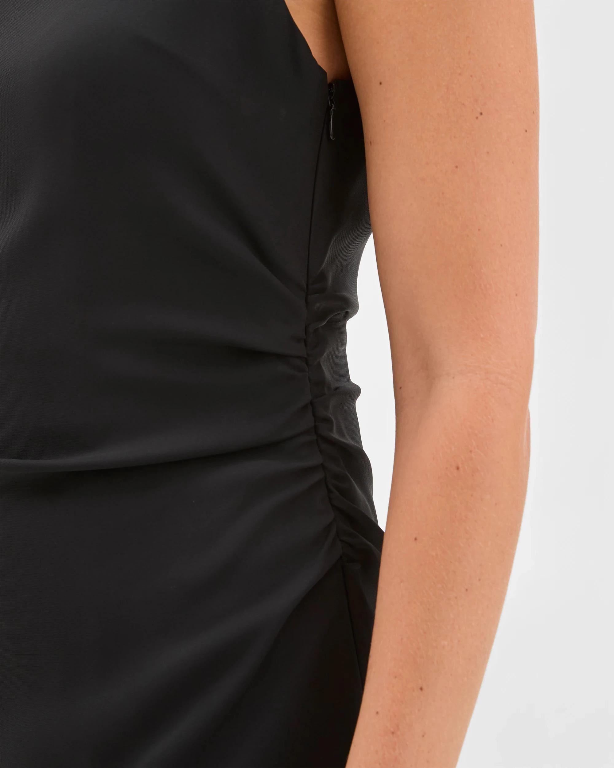 5 Target Woman Sleeveless Mini Shift Dress BLACK, 5 of 6