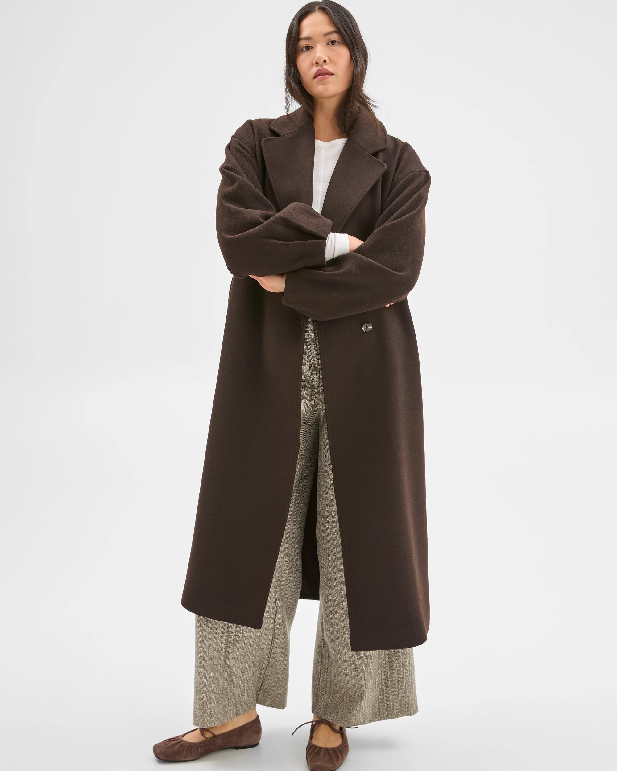 2 Preview Wrap Belted Coat TRUFFLE, 2 of 8