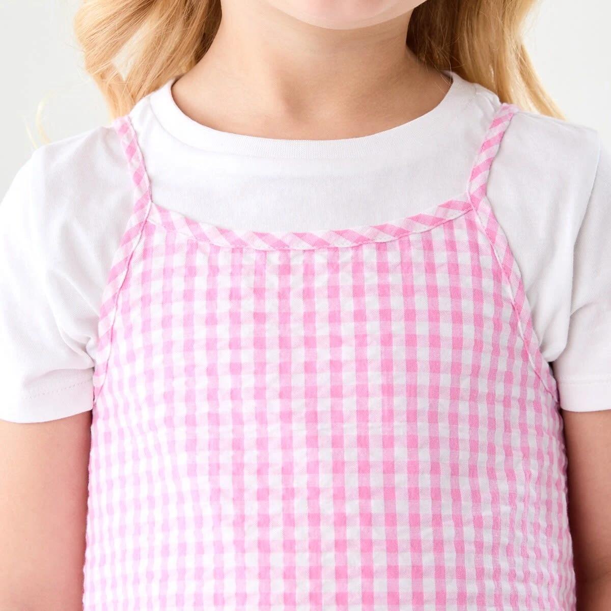 4 2 Piece Dress Set PINK WHITE CHECK, 4 of 7