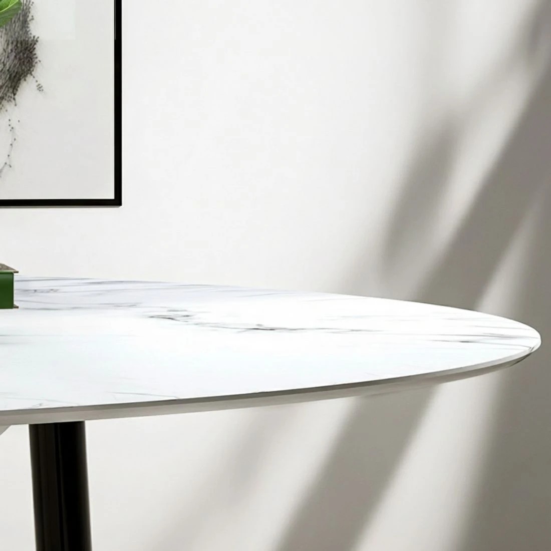 3 1 Artiss Dining Table and 4 Chairs Set Marble - Multi, 3 of 5