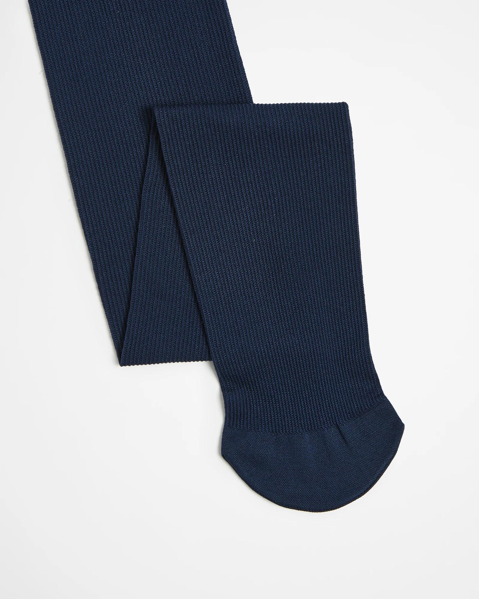 1 Recycled Rib Tights - Ambra NAVY BLUE, 1 of 3