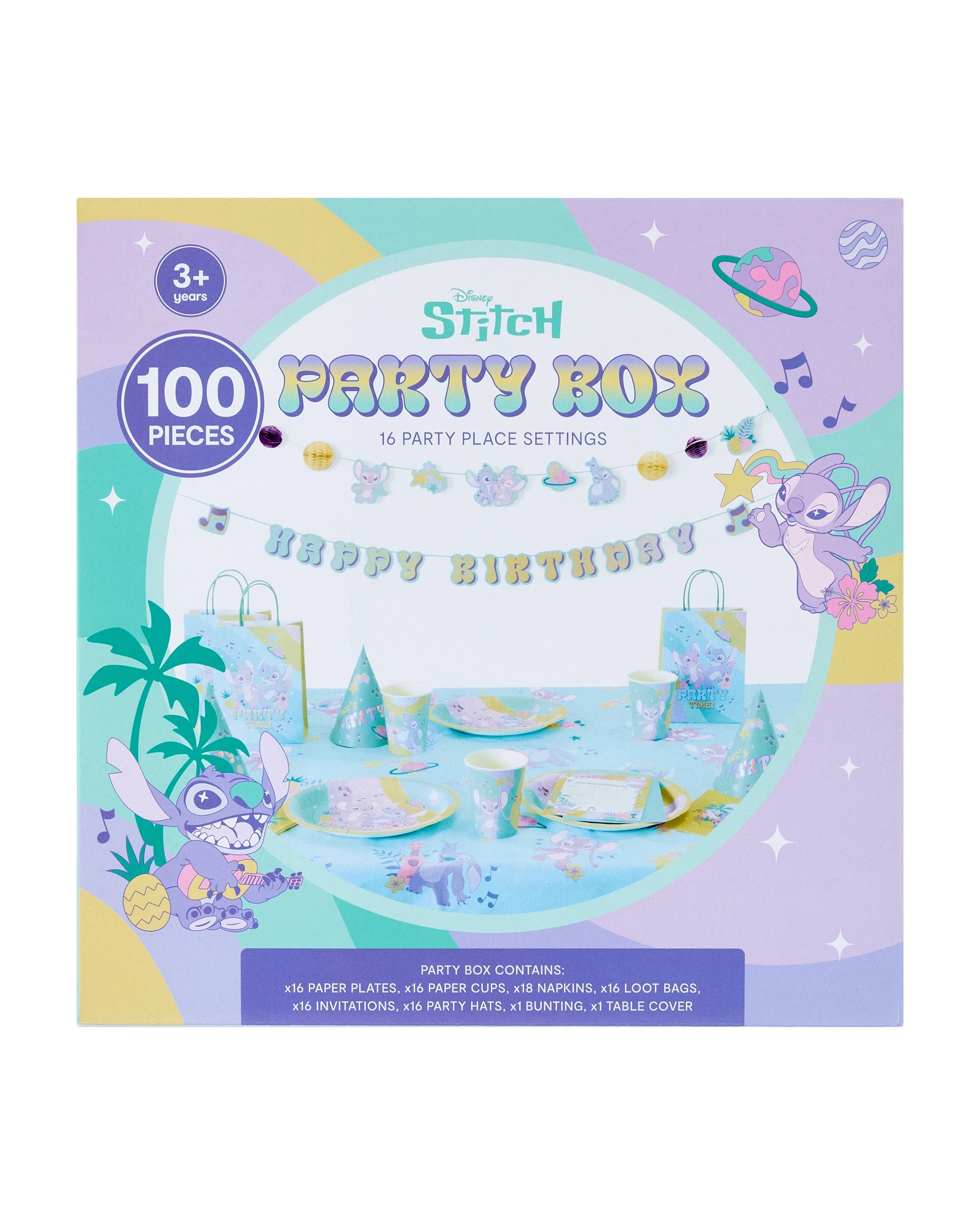 1 100 Piece Disney Stitch Party Box, 1 of 9