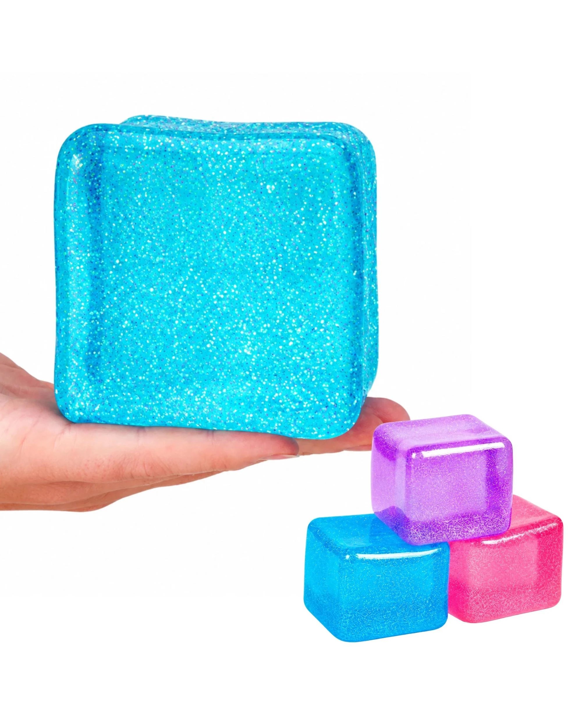 2 Squishy Maltose Mega Glitter Cube 7.5cm Assortment, 2 of 4