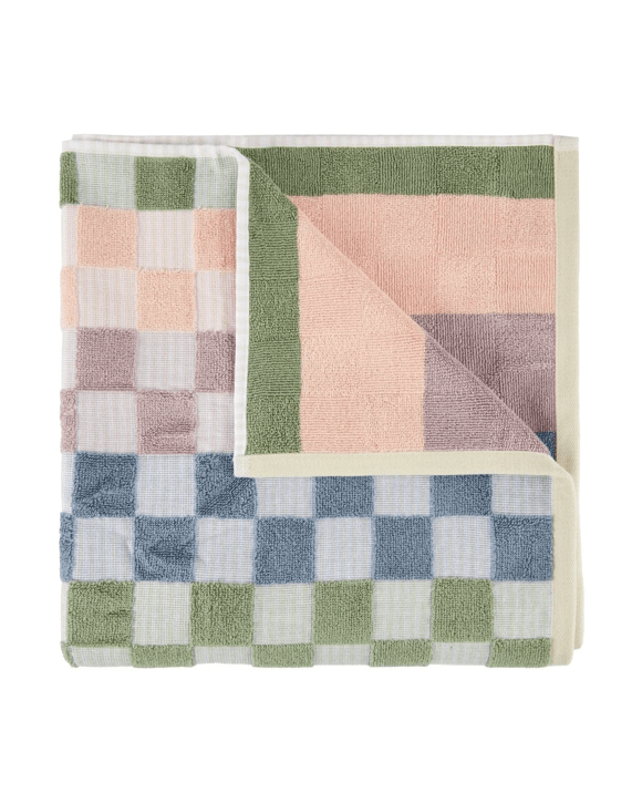 Check Cotton Bath Towel