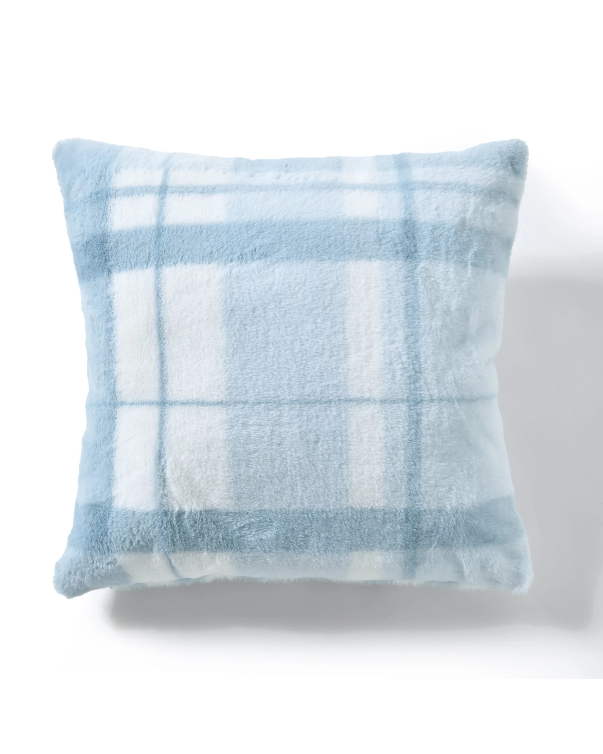 1 Dreamaker Wynter Reversible Faux Fur Cushion 50x50cm - Blue, 1 of 8