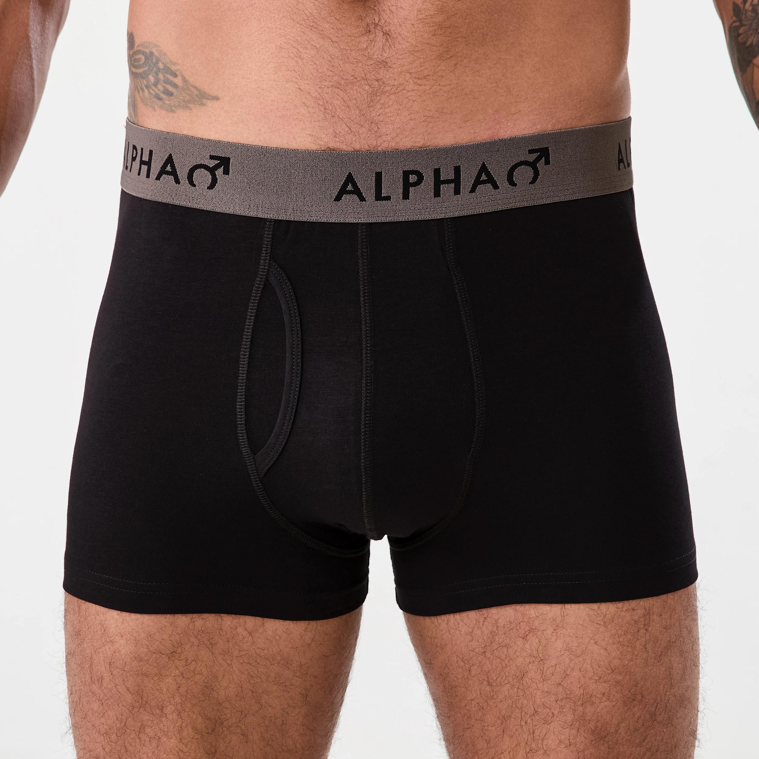 4 3 Pack Colour Elastic Trunks BLACK FOREST, 4 of 8