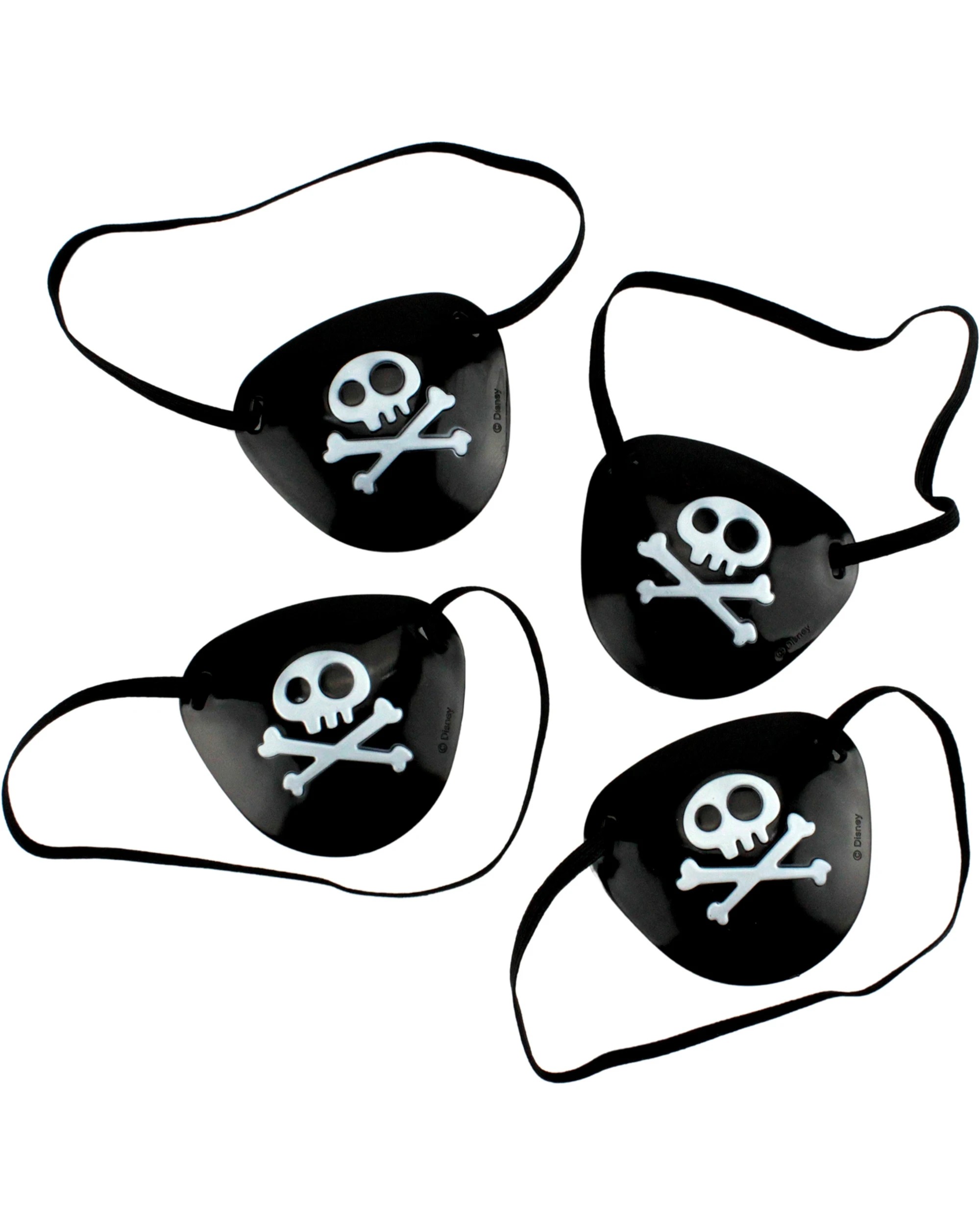 1 Anagram Plastic Pirate Eye Patches Pack of 4, 1 of 2