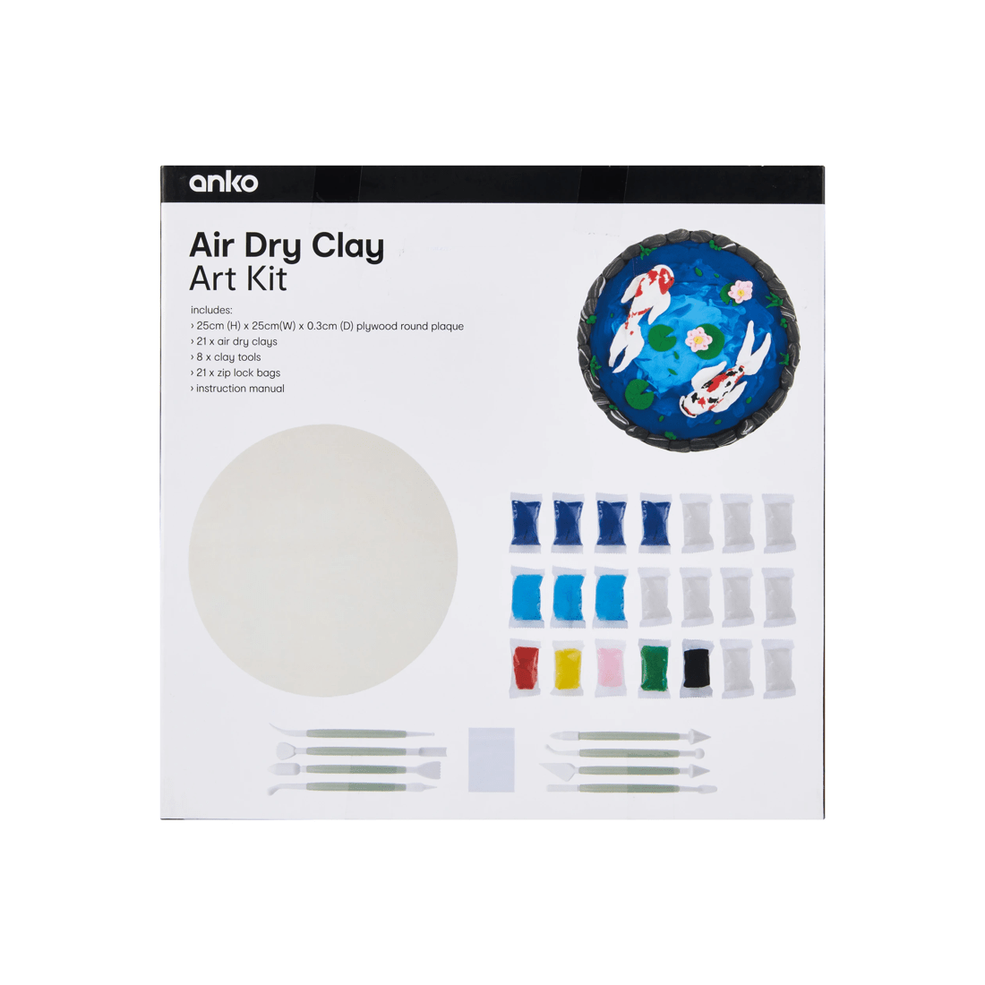 3 Air Dry Clay Art Kit, 3 of 3