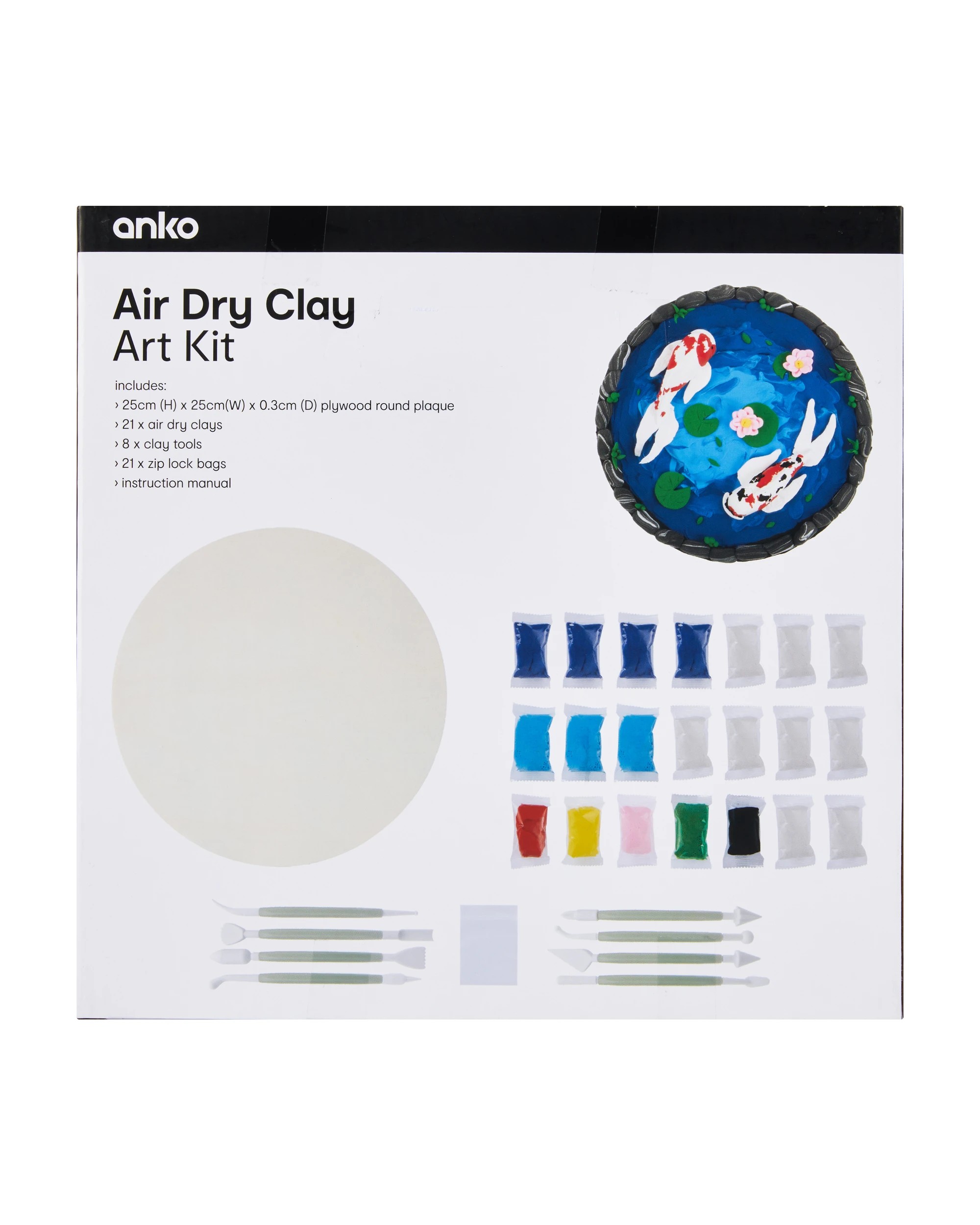 3 Air Dry Clay Art Kit, 3 of 3
