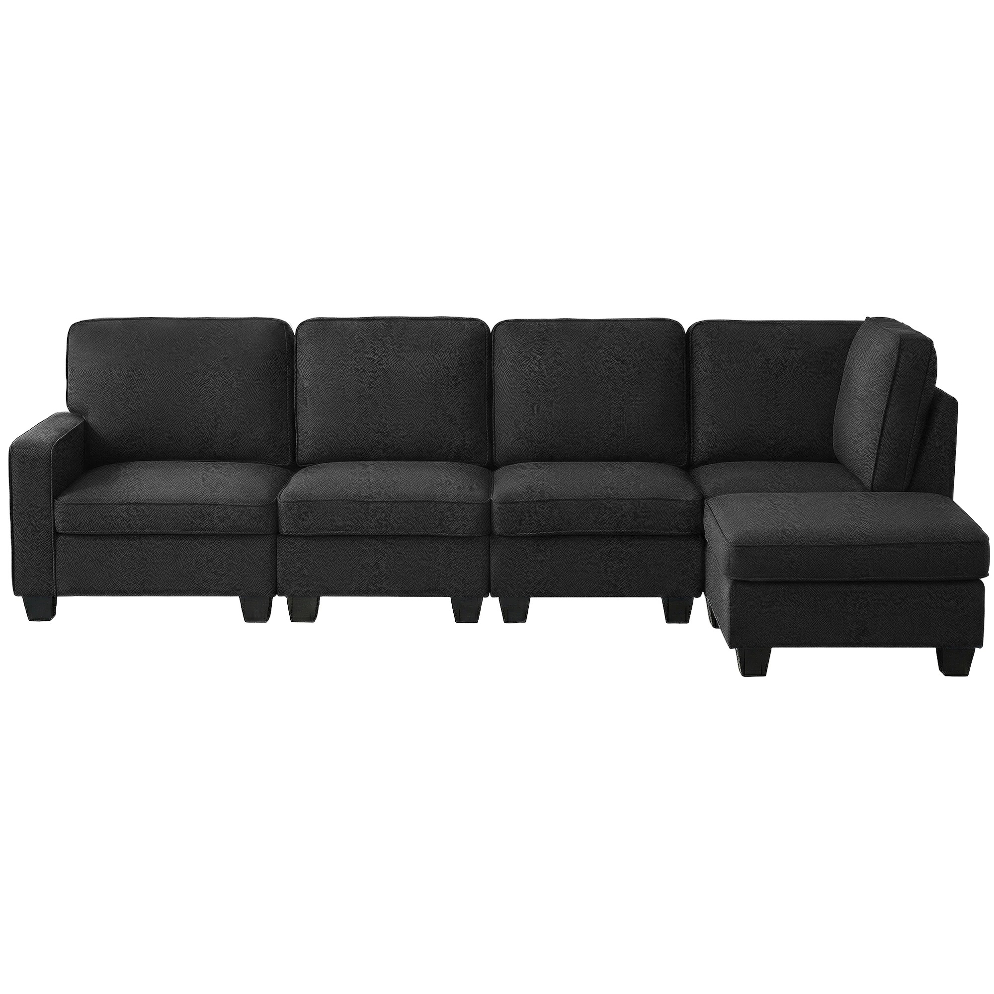 1 Artiss Modular Sofa Chaise Set 5-seater - Grey, 1 of 8