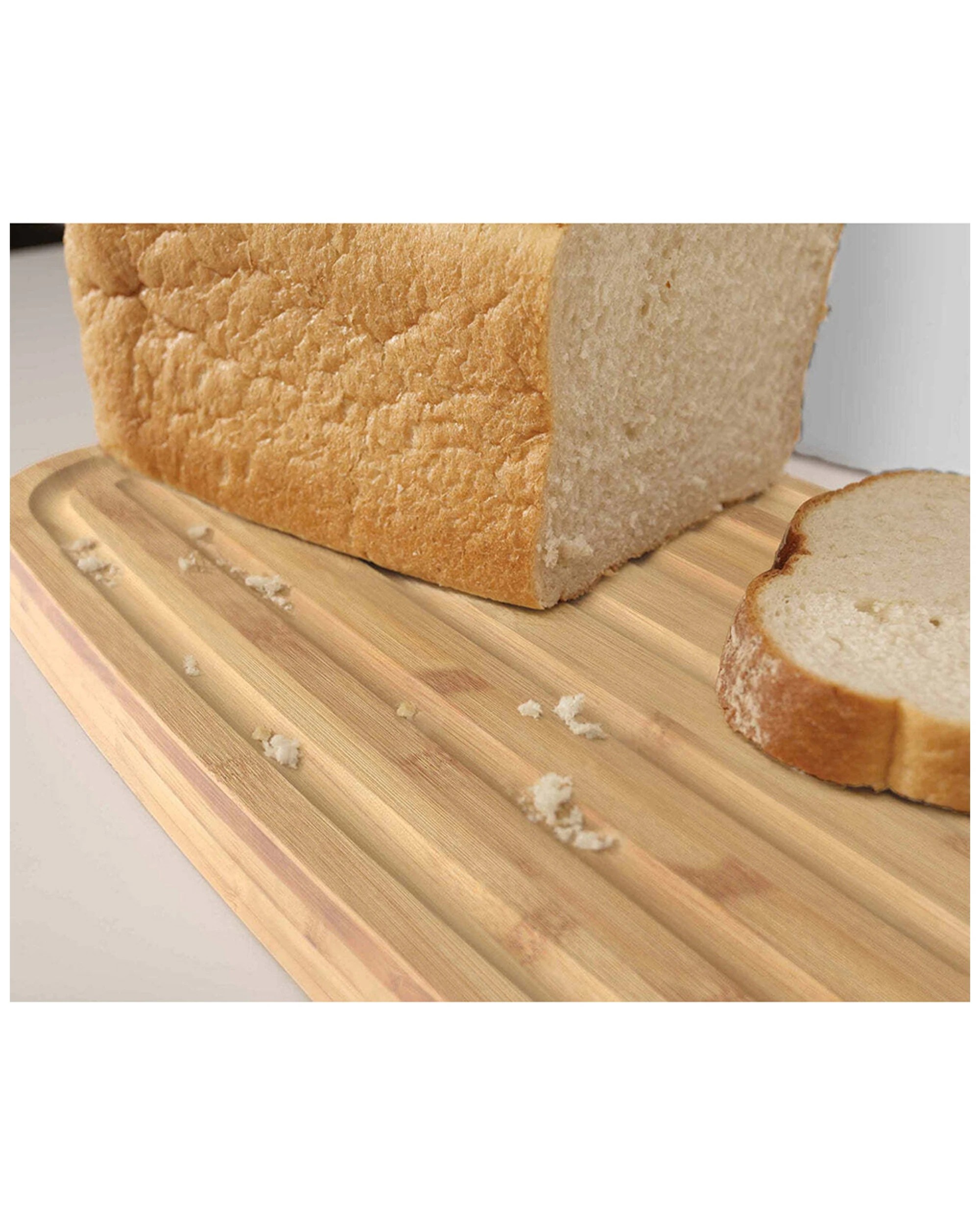 3 Joseph & Joseph 37cm Bread Bin Storage Container W/ Cutting Board Lid White
 - White, 3 of 3