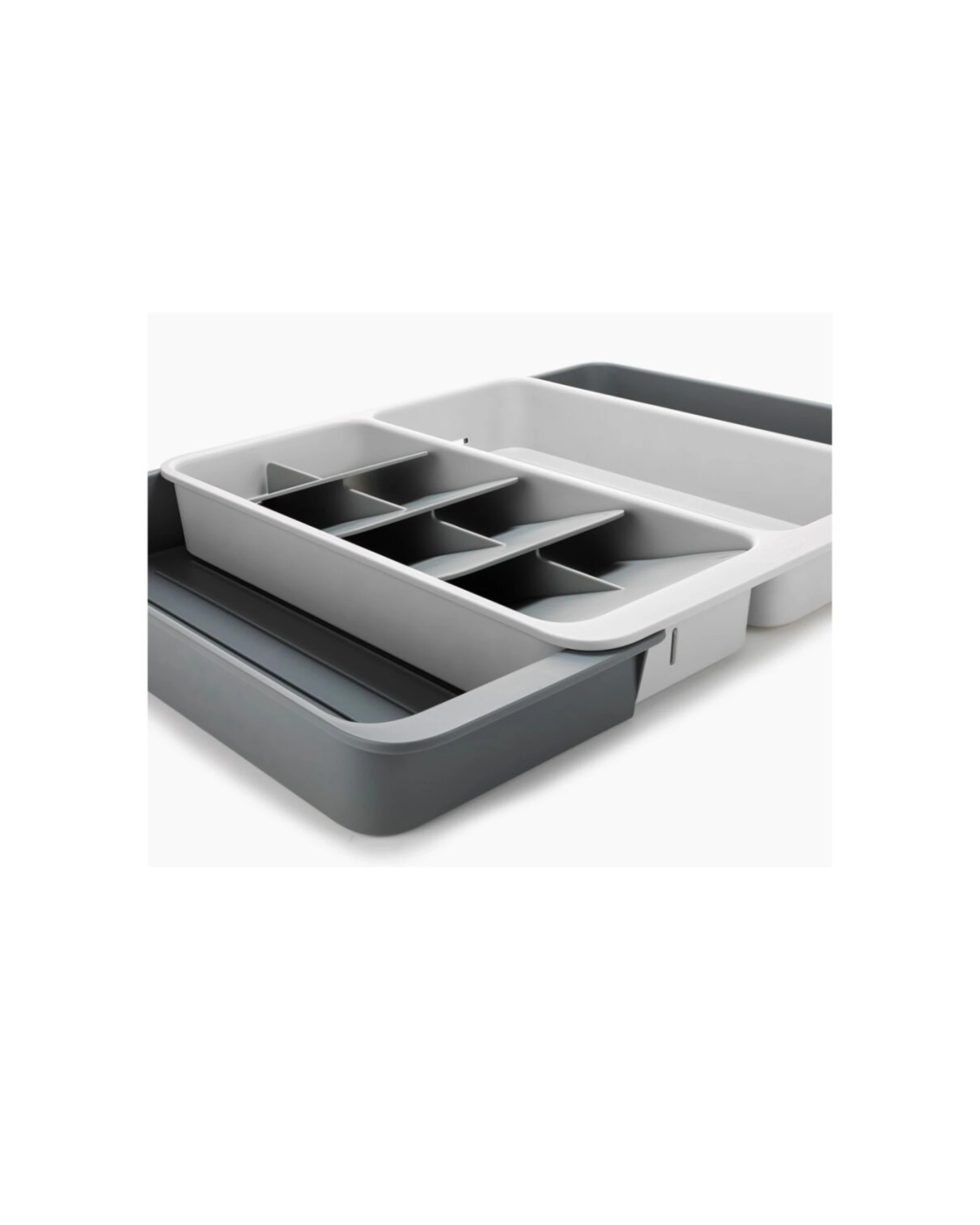 6 Joseph Joseph DrawerStore Expanding Tiered Tray Kitchen Storage Organiser Stone - Beige, 6 of 7