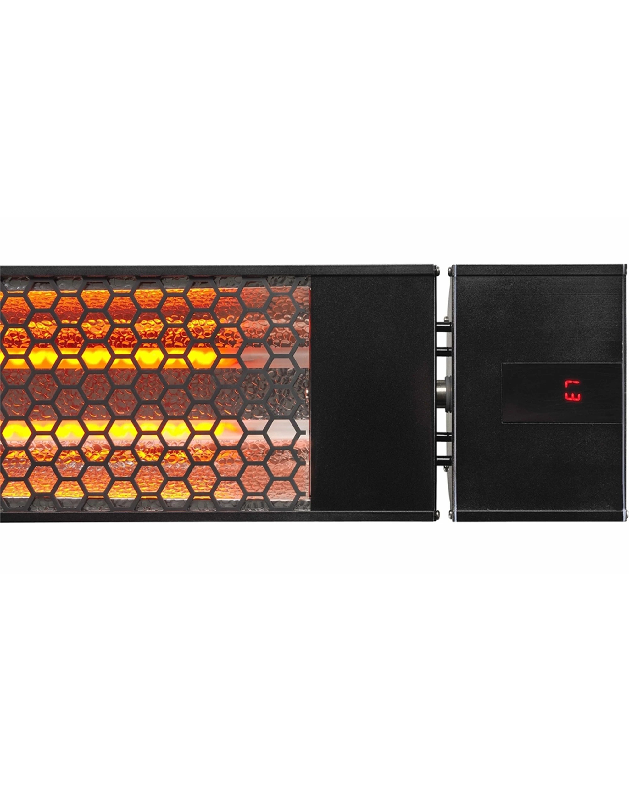 2 Heatstrip Max 2400W 240V 50Hz 10A IPX5 Outdoor Electric Heater with Remote - Black, 2 of 4