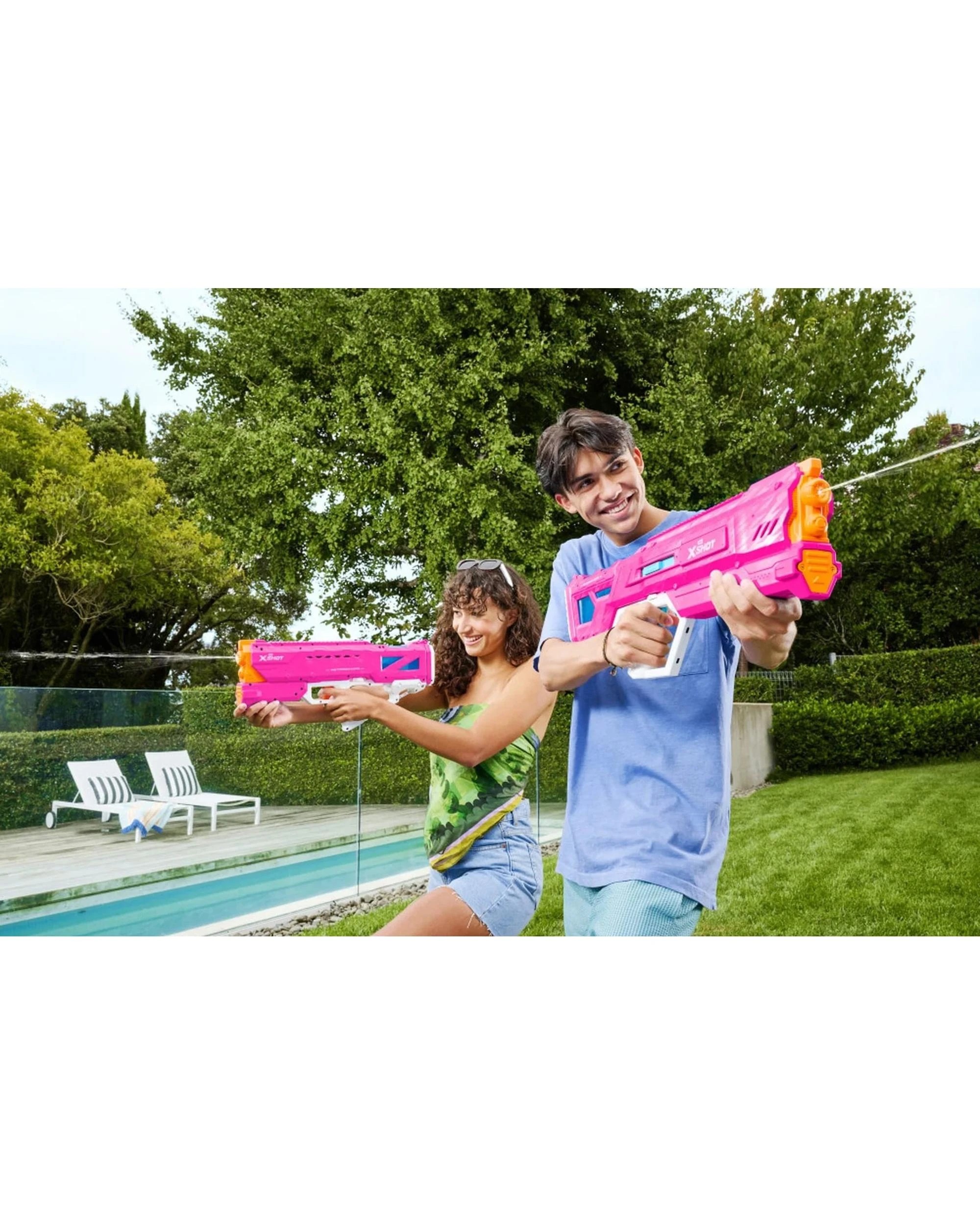 5 Zuru XShot Fast Fill Motor Soakers Hydra Pulse Water Blaster - Pink, 5 of 7