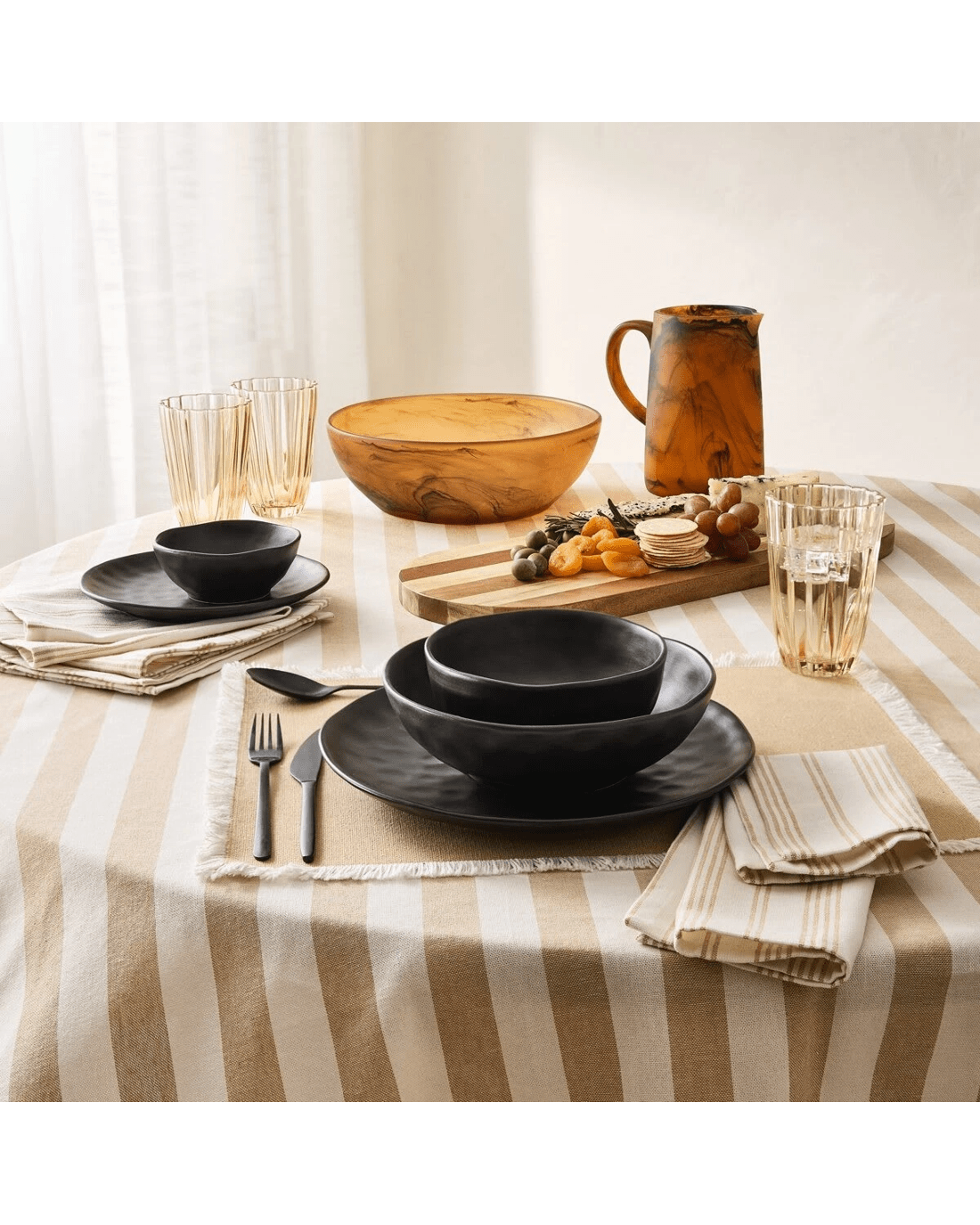 5 4 Pack Sand Stripe Napkins, 5 of 5