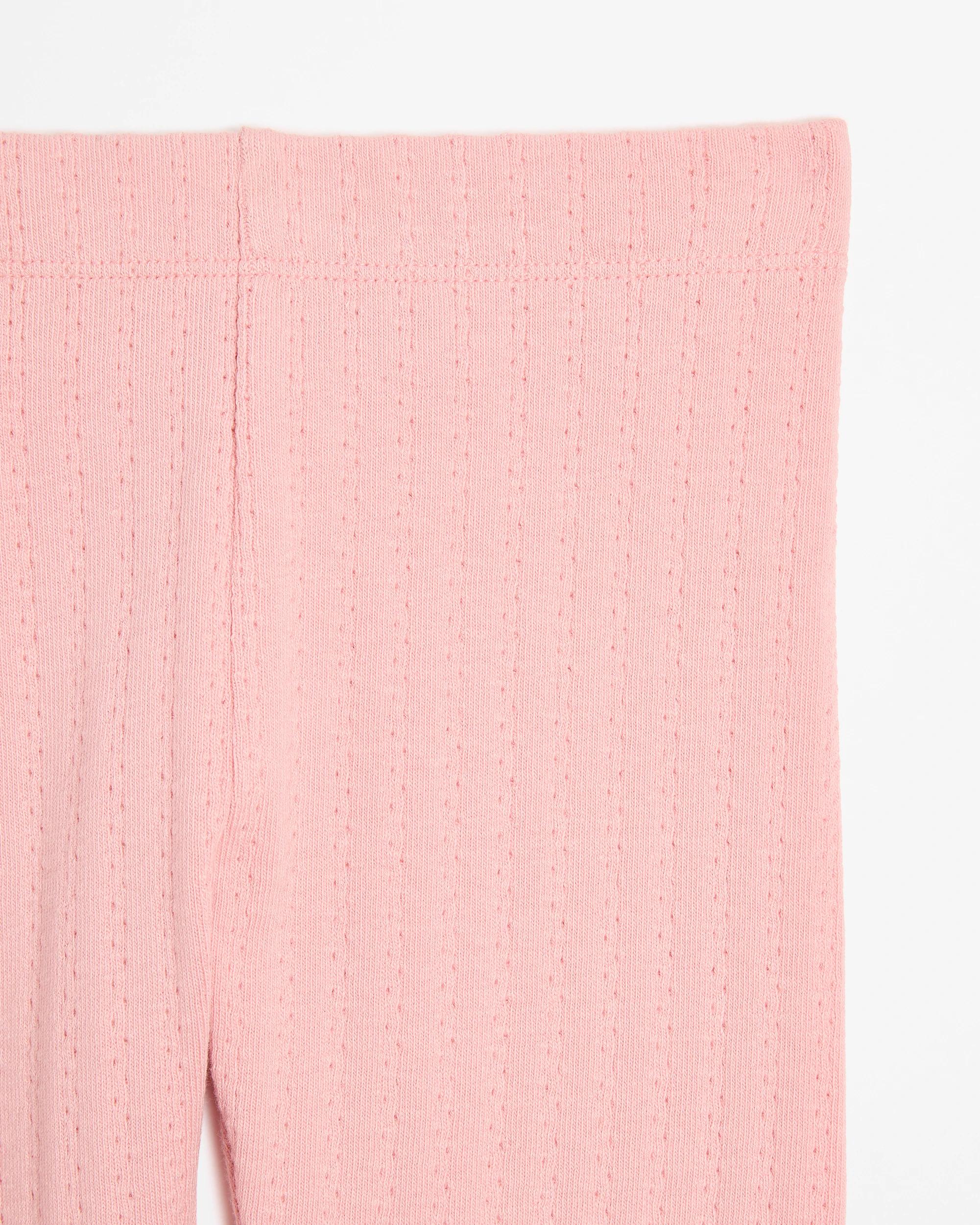 2 Target Australian Cotton Pointelle Rib Leggings PINK, 2 of 3