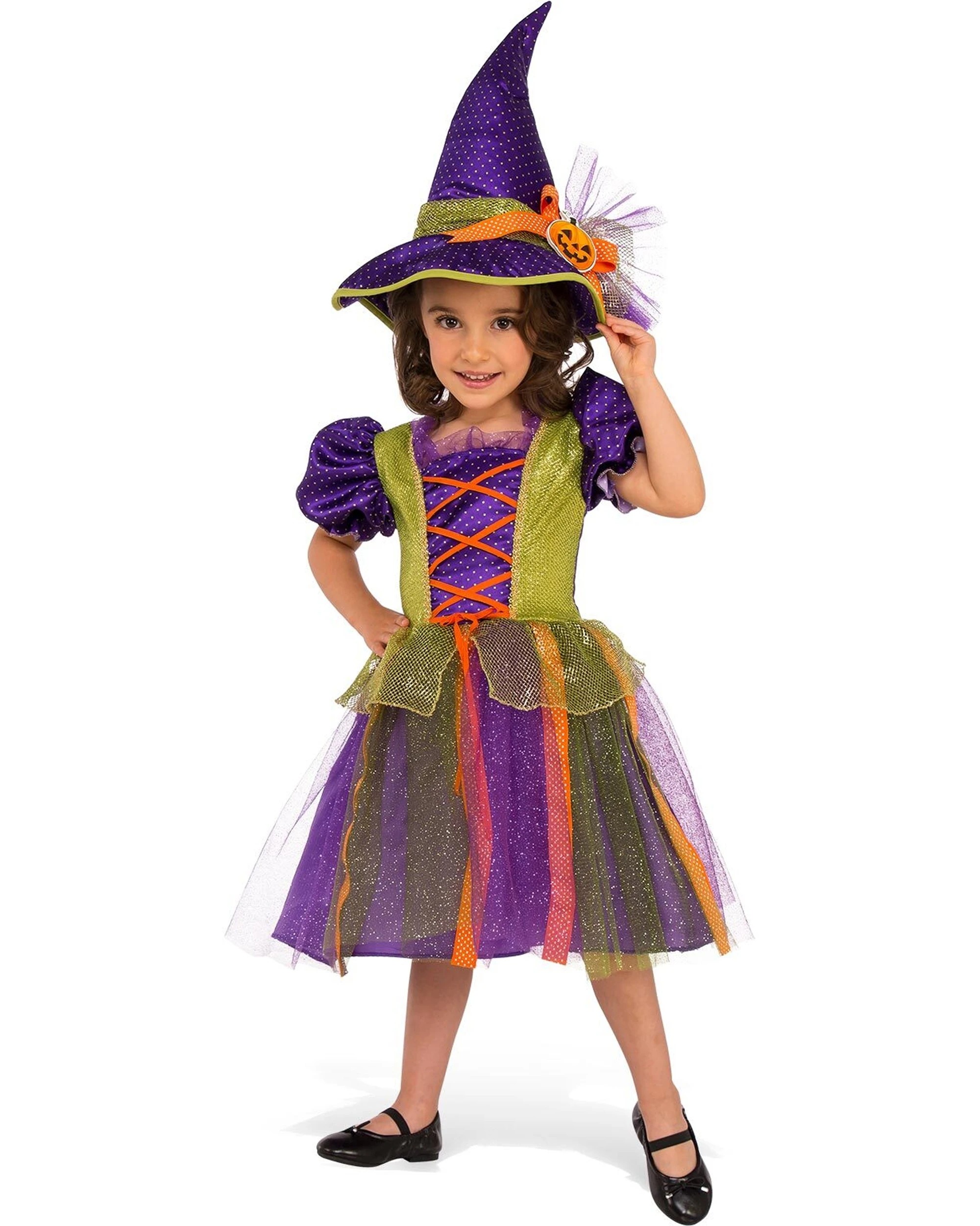 1 Rubies Pumpkin Witch Girls Dress Up Costume Size M - Multi, 1 of 3