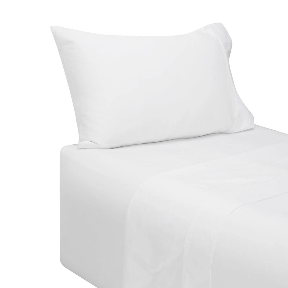 5 180 Thread Count Sheet Set - King Single Bed, White, 5 of 7