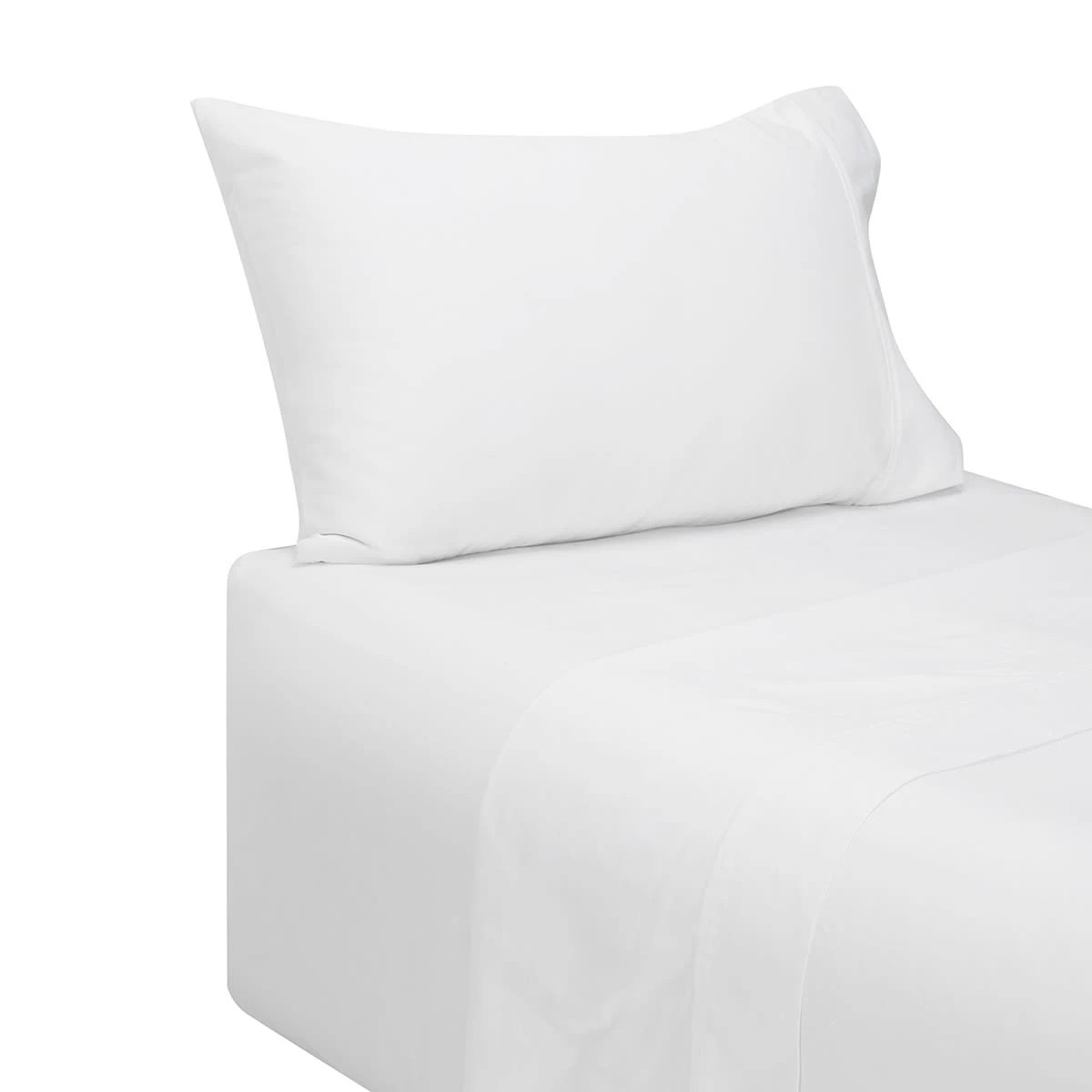 5 180 Thread Count Sheet Set - King Single Bed, White, 5 of 7
