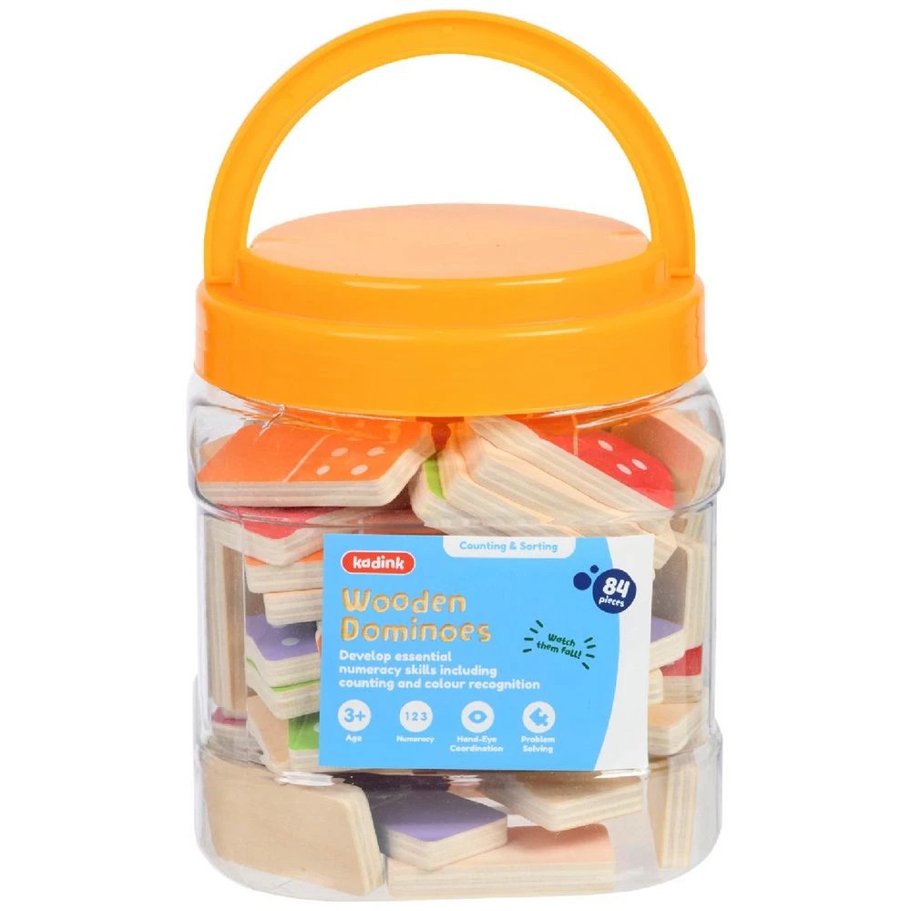 1 Kadink Wooden Dominoes Jar 84 Pack, 1 of 2