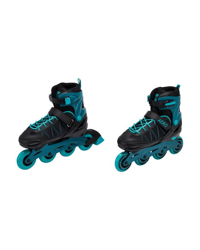 Inline Skates - Black and Teal, Size 8 t