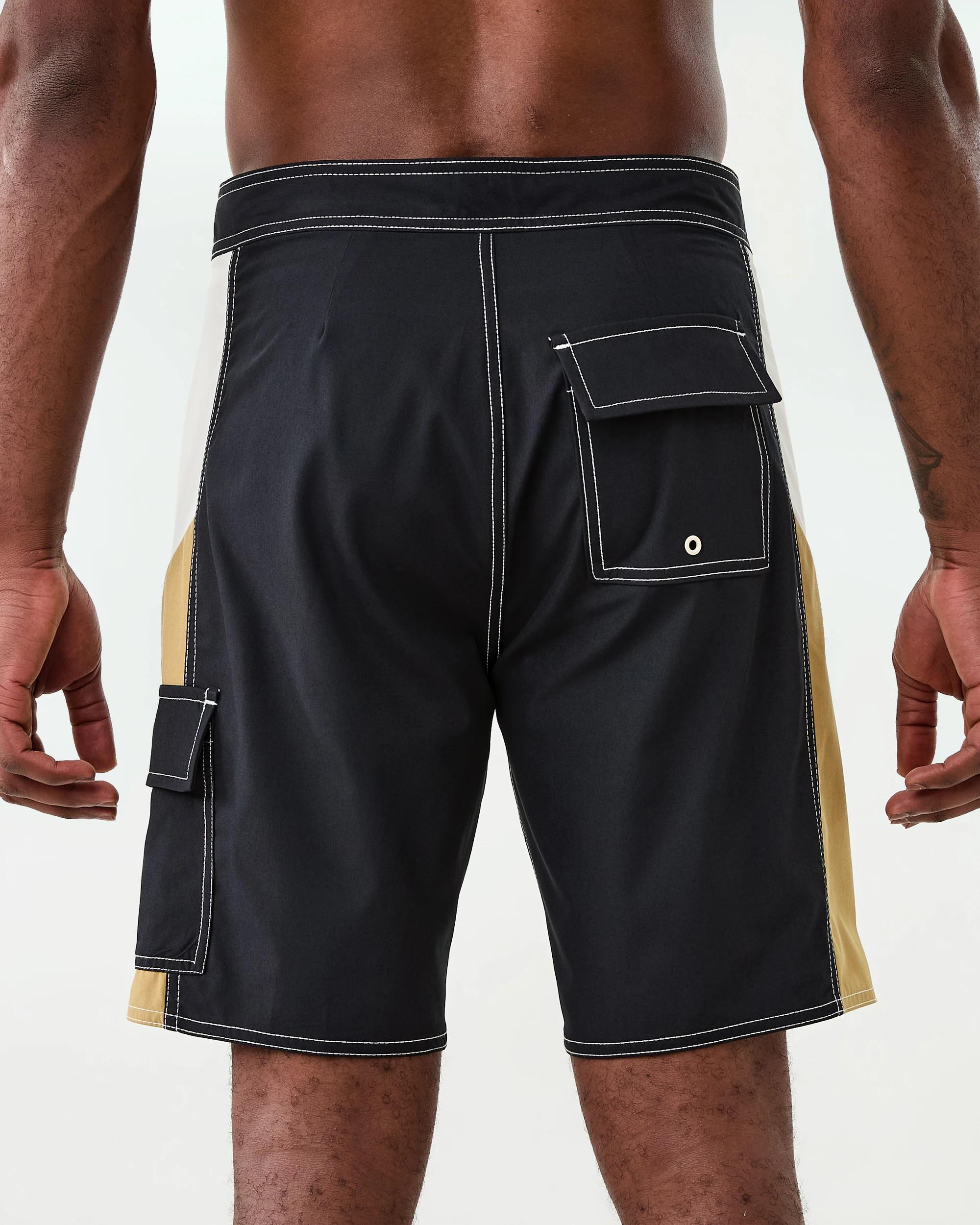 3 4 Way Stretch Boardshorts Black, 3 of 7