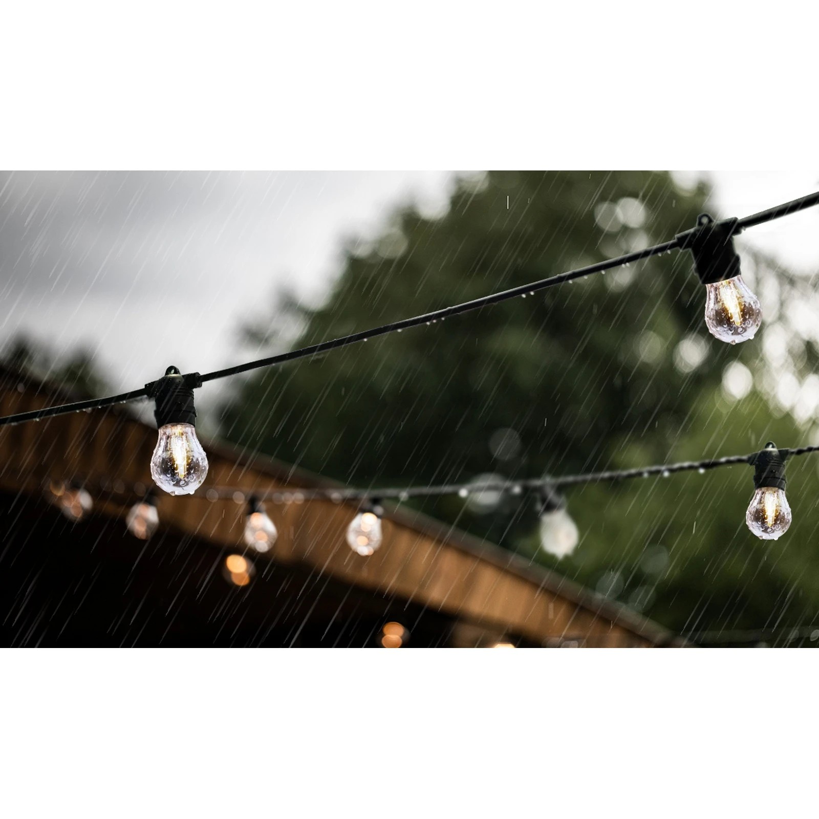 5 Mazam 100M Festoon String Lights LED Christmas - Black, 5 of 10