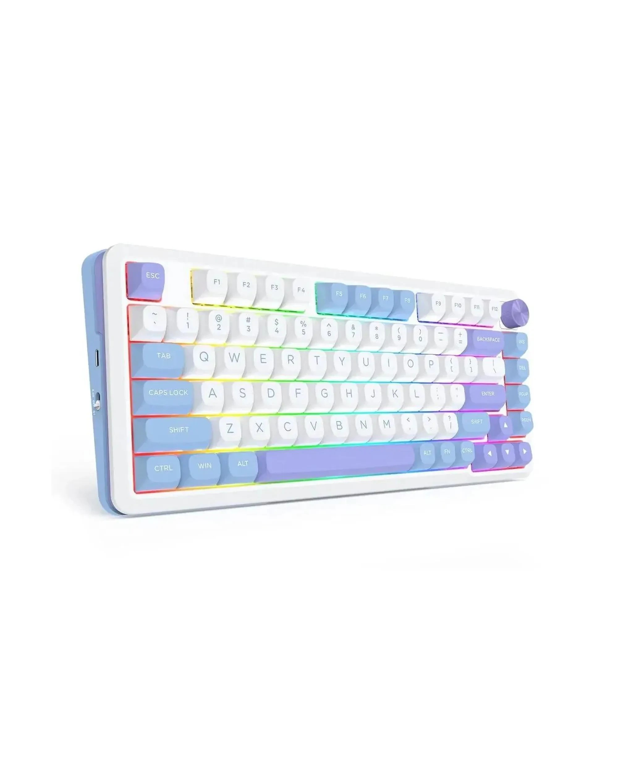 5 Redragon K681WBP RGB Pro Cyrus Purple 75% Gasket Wireless Mechanical Keyboard, 5 of 10