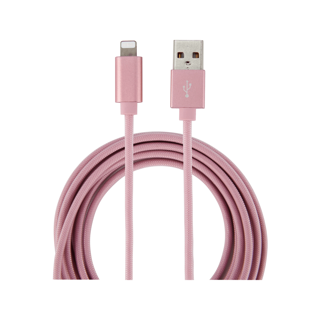 1 Lightning Cable - 2m Pink Rope, 1 of 4