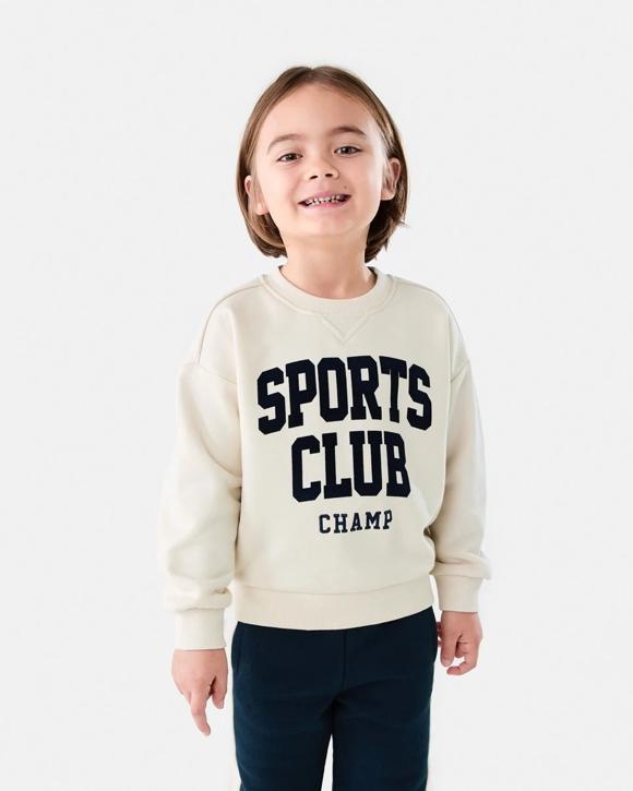 Print Crew Neck Sweatshirt