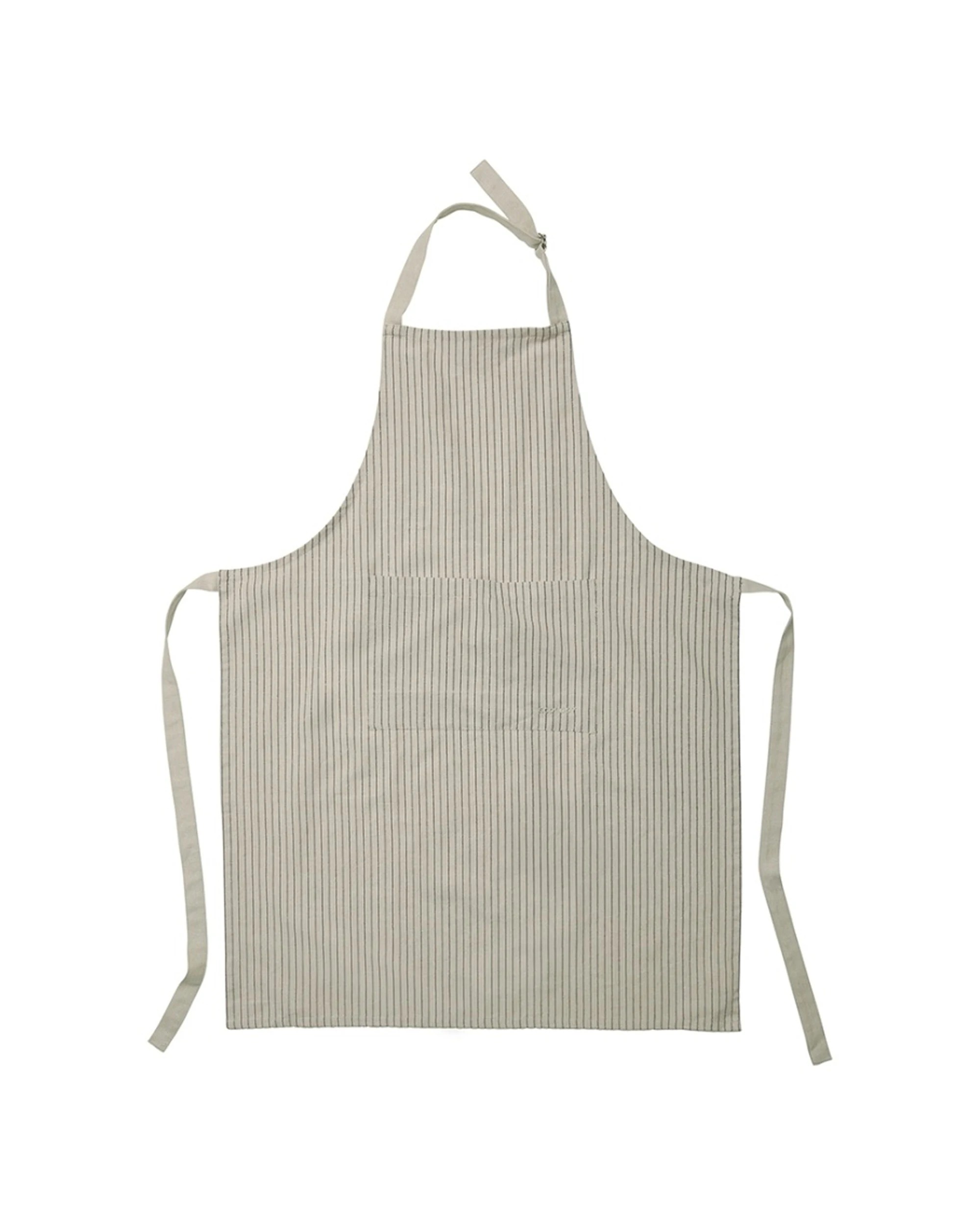 1 Ecology Tonka 100% Cotton Kitchen Apron 70x95cm Stone Stripe - Multi, 1 of 1