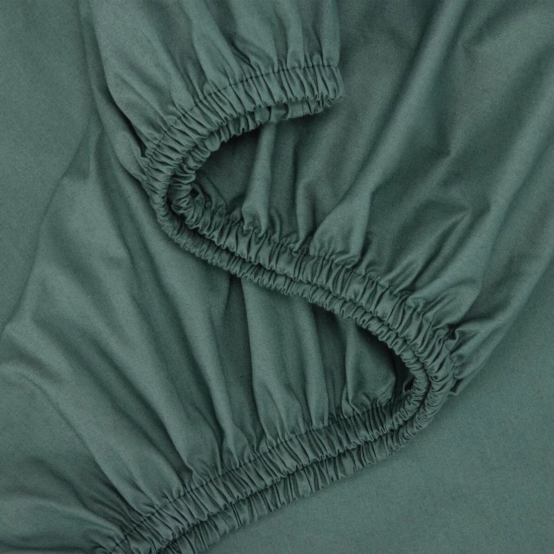 3 250 Thread Count Cotton Rich Sheet Set - Double Bed, Teal, 3 of 7