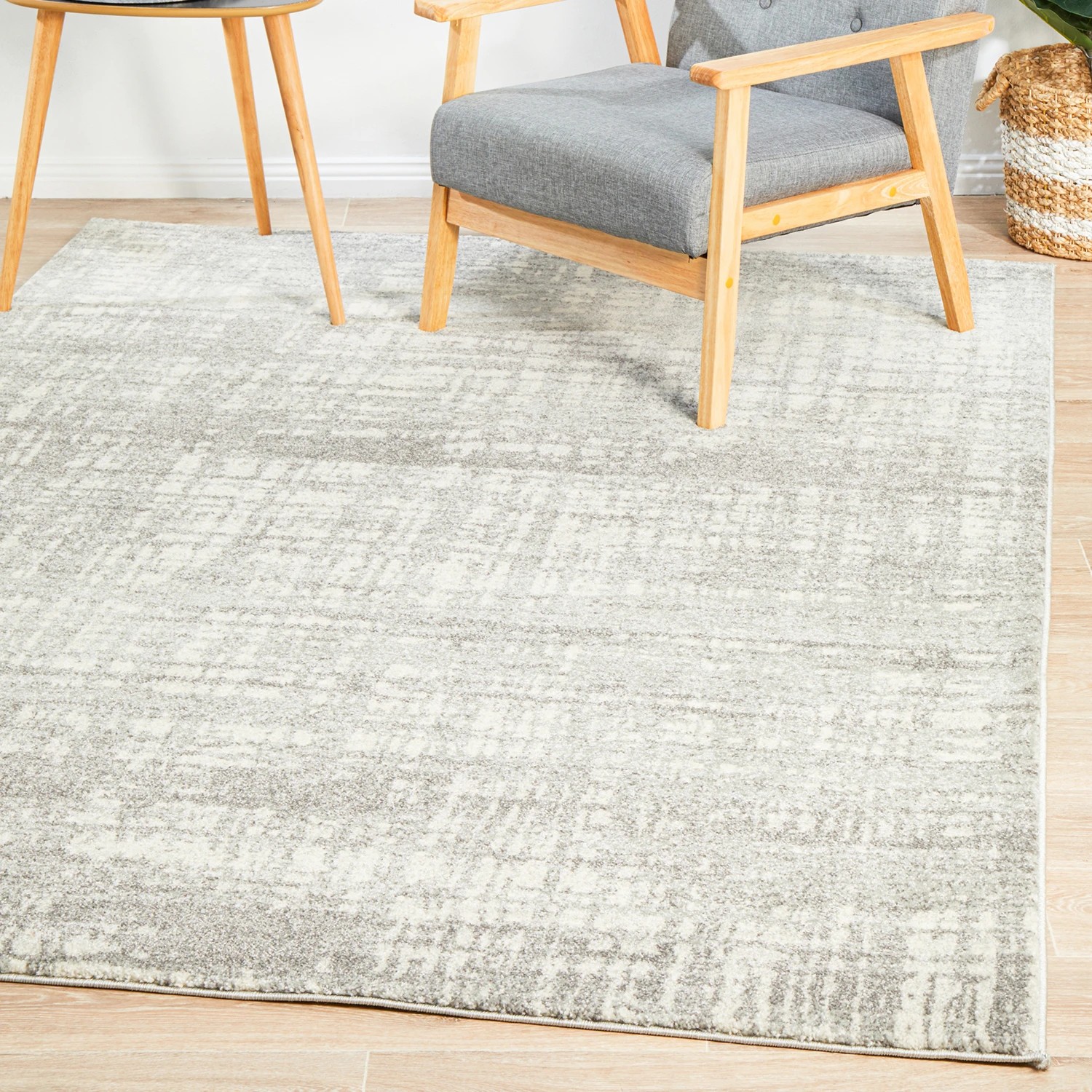 5 Common Ground Rugs Phantom 354 290x200cm - Large Power Loomed Pet Friendly Floor Rug - Silver, 5 of 9