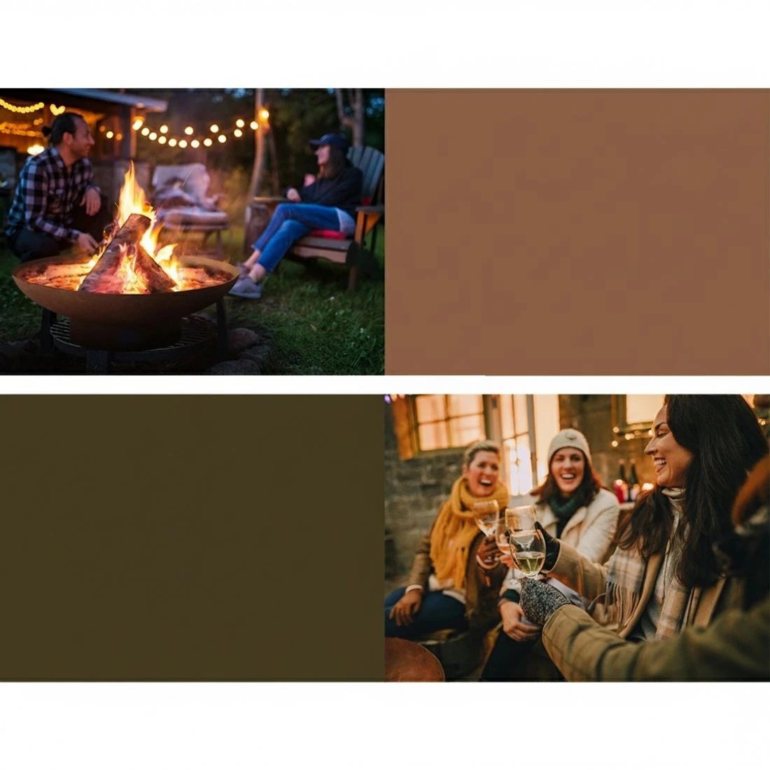 7 Grillz Fire Pit Bowl Cast Iron Rustic 70cm - Natural, 7 of 8