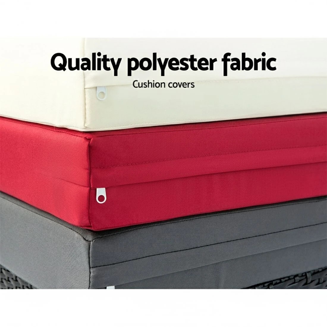 5 Gardeon Sun Lounge Wicker Lounger Outdoor Furniture Day Bed Adjustable Rattan Garden Cover - Black, 5 of 7