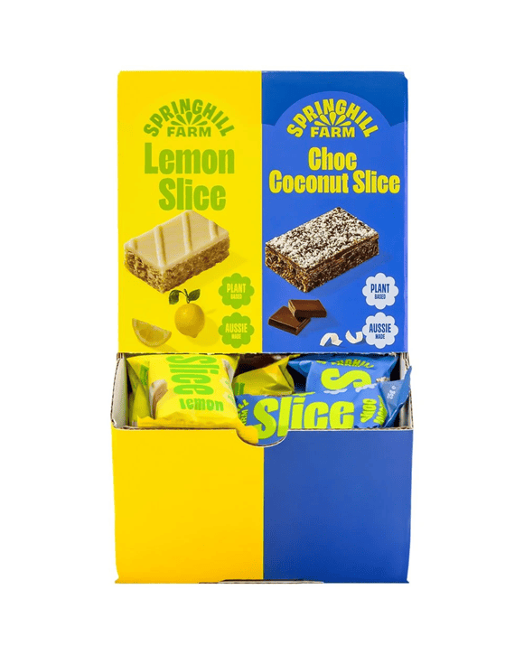 Springhill Farm SLICE Lemon & Choc Coconut 14 Pack
