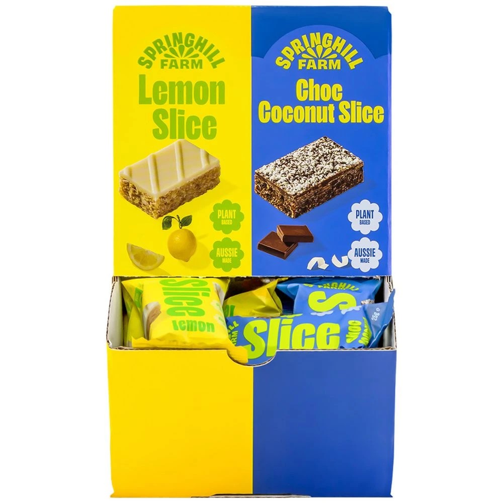 1 Springhill Farm SLICE Lemon & Choc Coconut 14 Pack, 1 of 3