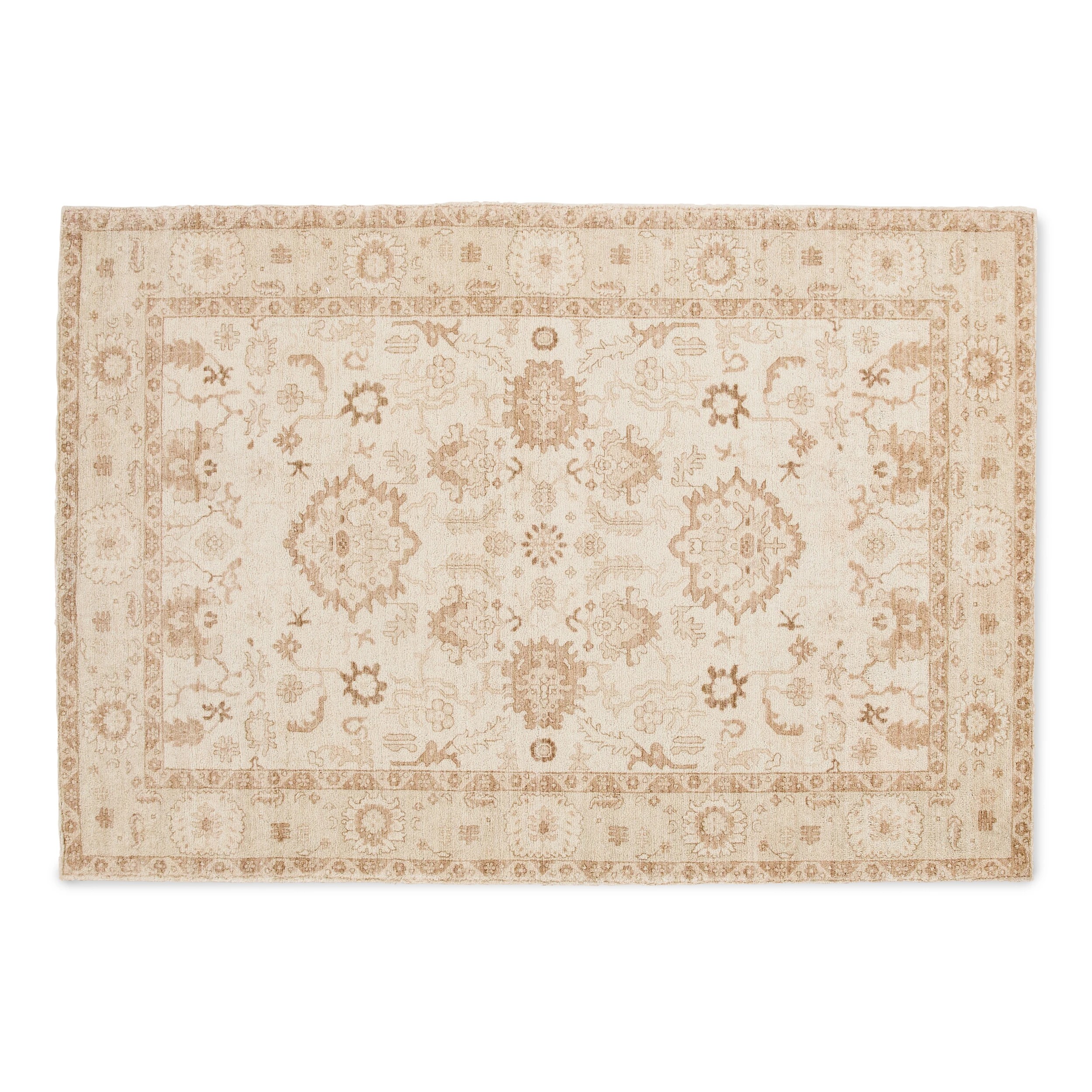 6 Sana Wool Rich Rug - Beige, Large - 235cm x 160cm, 6 of 7