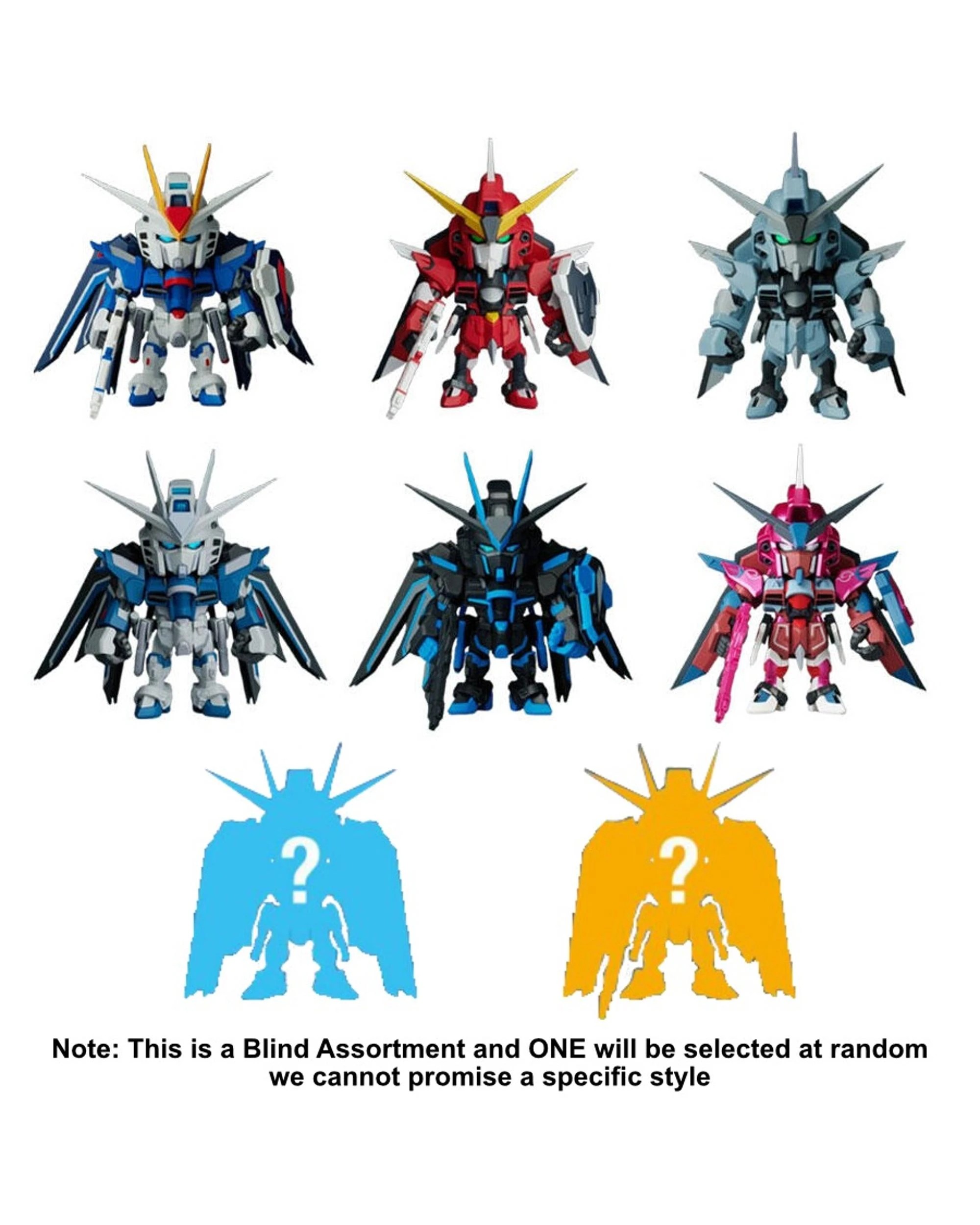2 Bandai Gundam Seed Freedom Qmsv Mini Figure Blind Box, 2 of 7