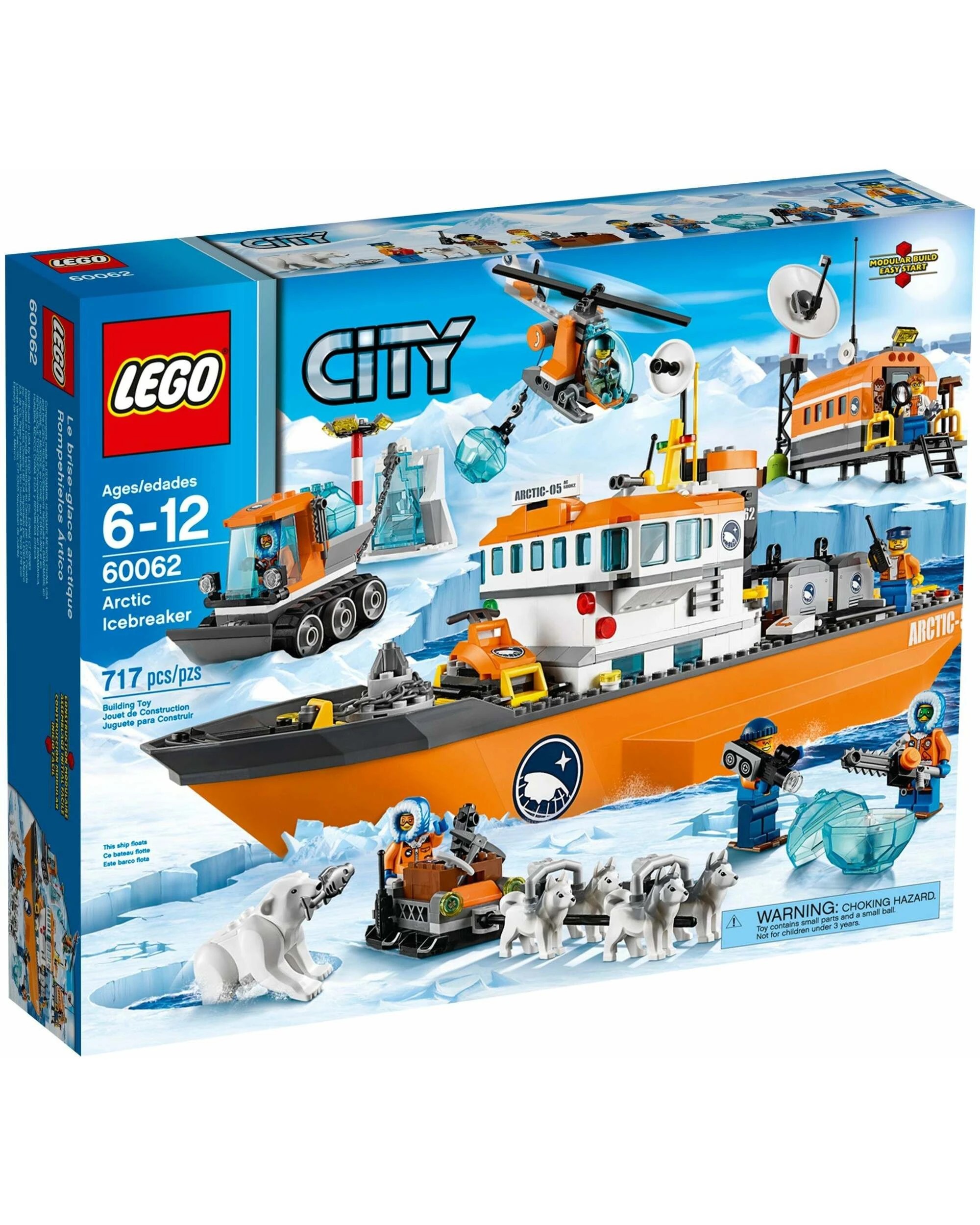 1 LEGO 60062 Arctic Icebreaker: Polar Exploration Ship & Research Base, 1 of 5