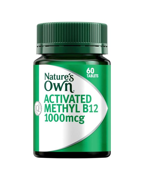 Nature's Own 60pc Activated Methyl B12 Vitamin Mini Supplement Tablets For Energy Levels