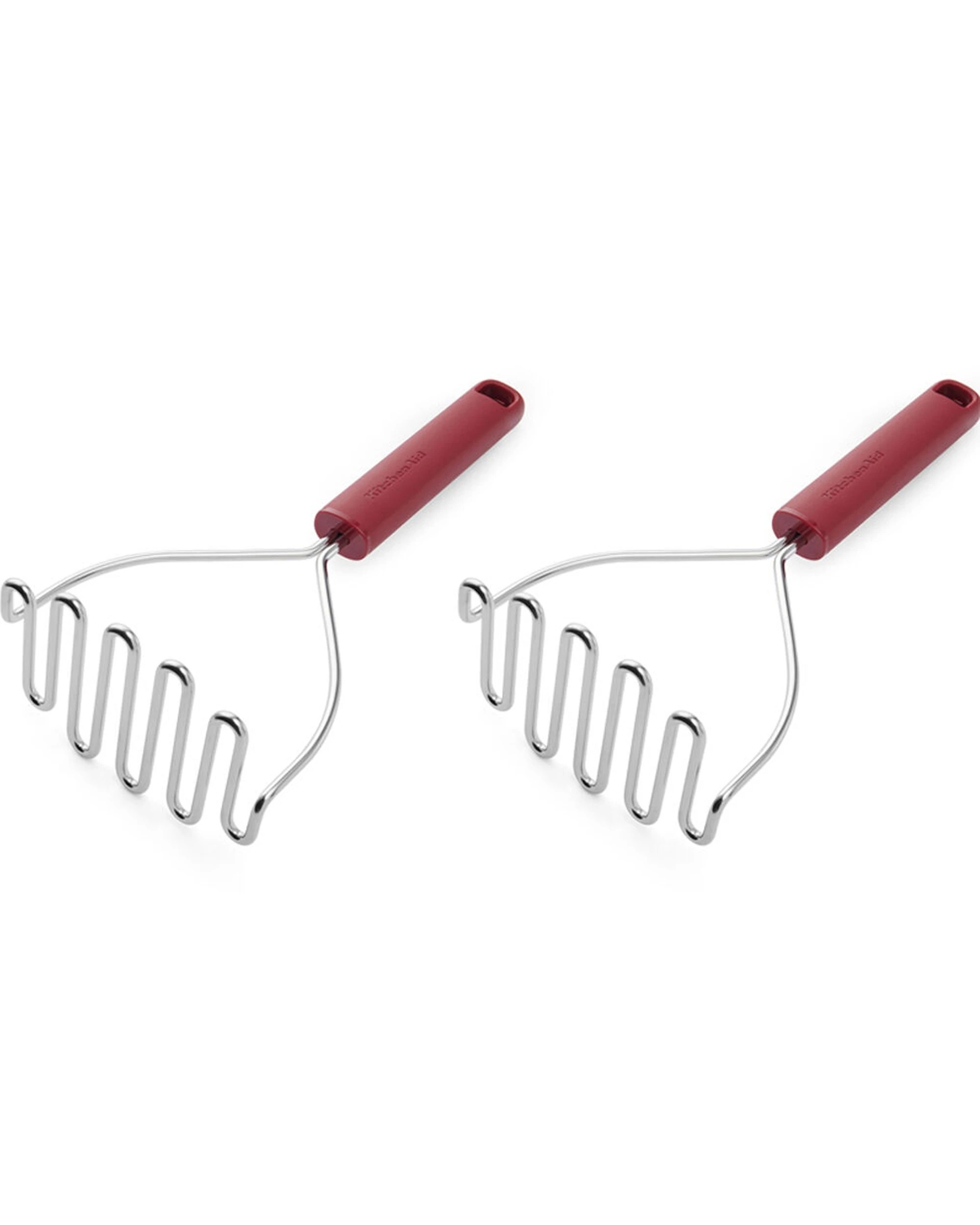 1 KitchenAid Classic Wire Multipurpose Masher 2PK Ergonomic Handle Rust-Resistant - Red, 1 of 6