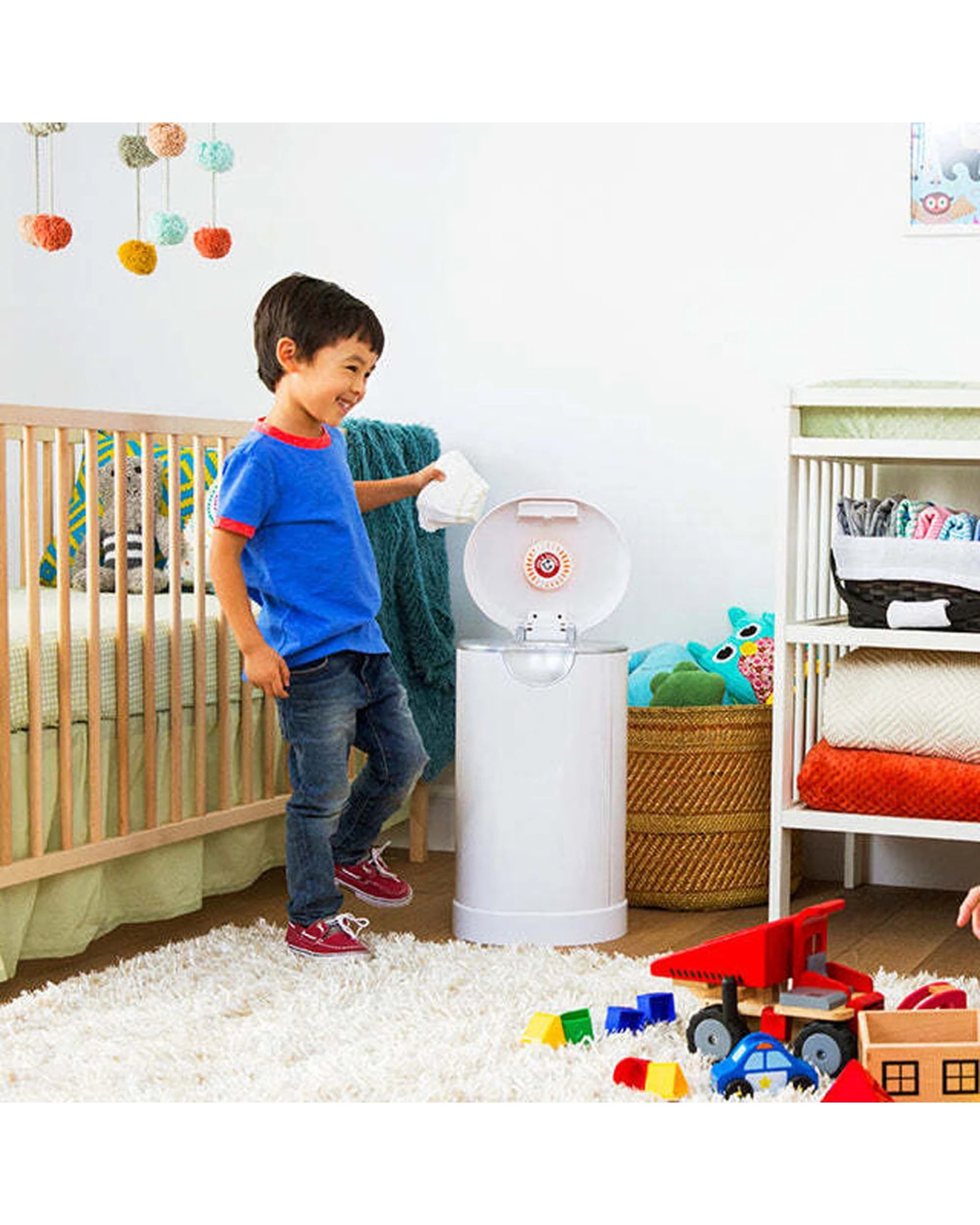 2 Munchkin Nursery Fresh Diaper Pail Refills 272 Diapers Fits Diaper Genie - Green, 2 of 4