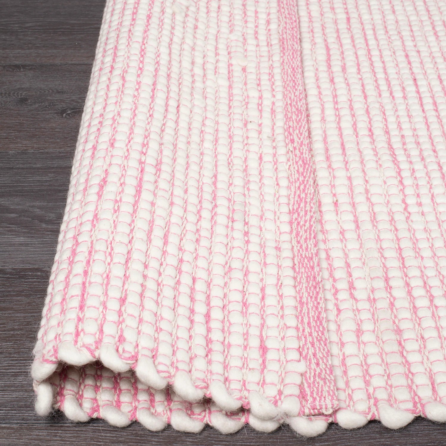 7 Common Ground Rugs Atelier 320x230cm - Extra Large Hand Loomed Wool Floor Rug - Pink, 7 of 7