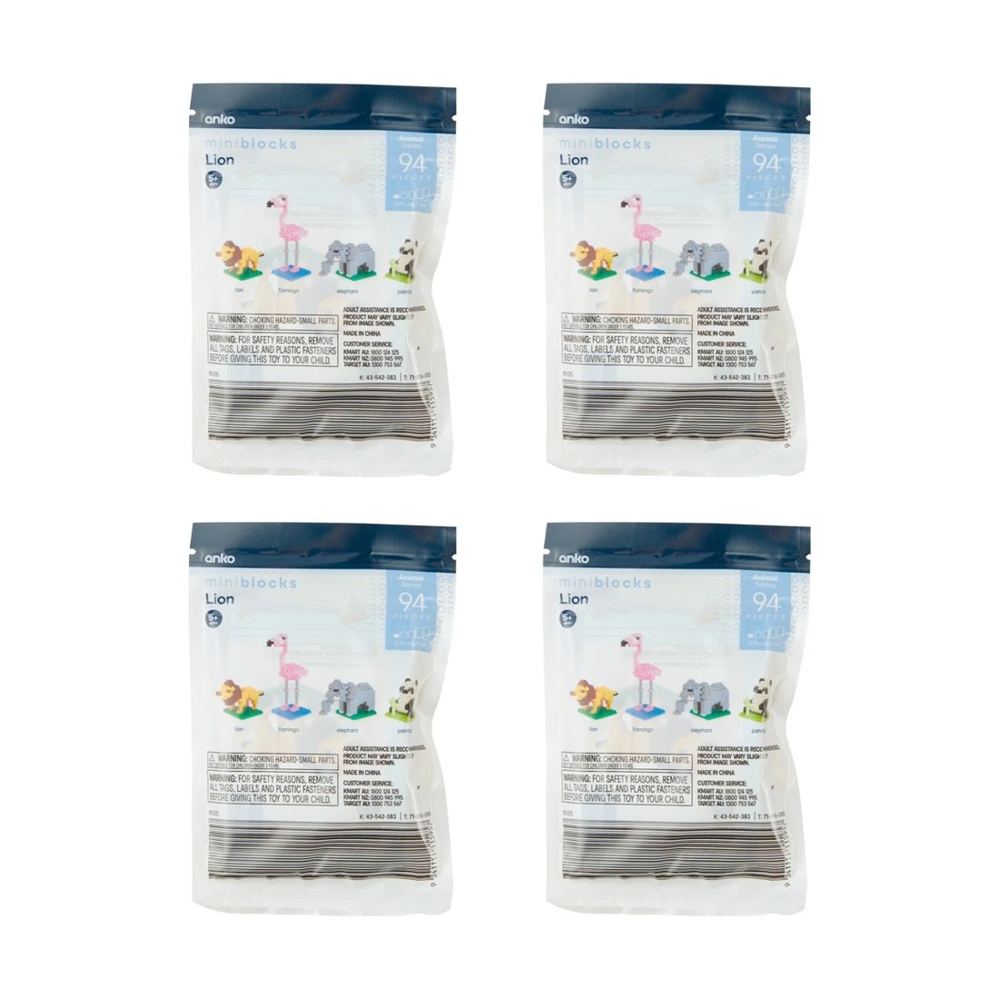 6 Mini Blocks Animal Series - Assorted, 6 of 6