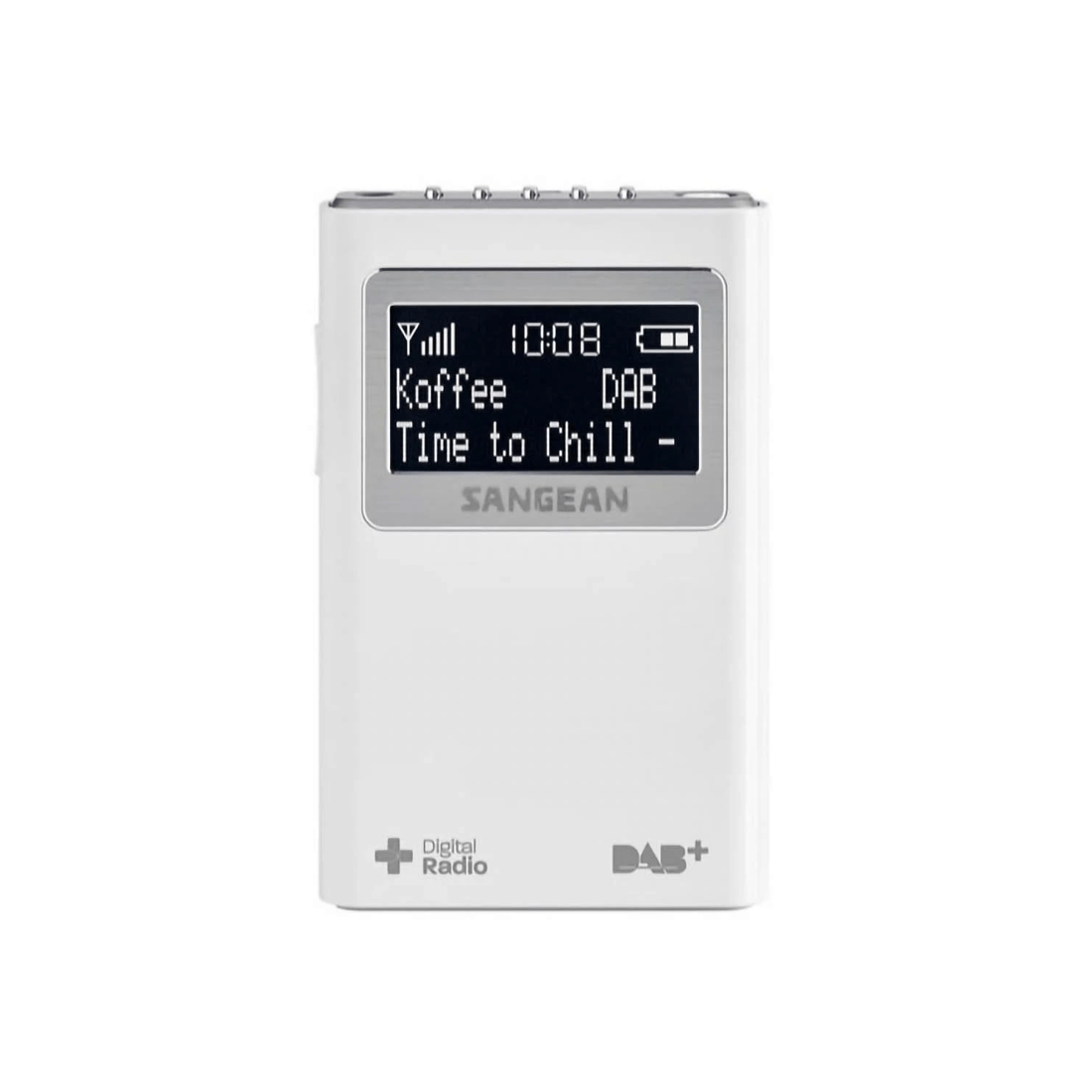 1 Sangean DAB+ & FM Pocket Radio - White, 1 of 1