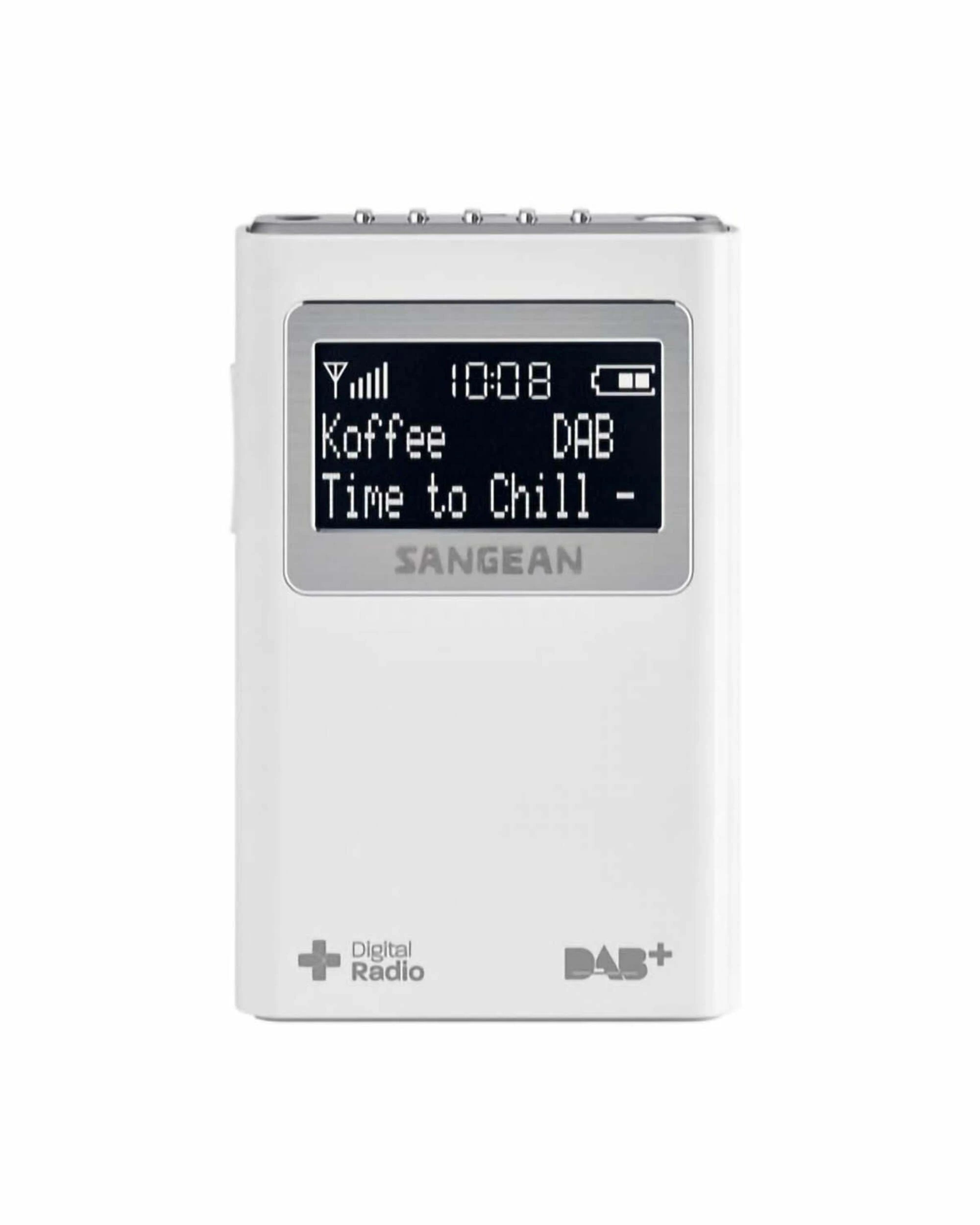 1 Sangean DAB+ & FM Pocket Radio - White - WHITE, 1 of 1