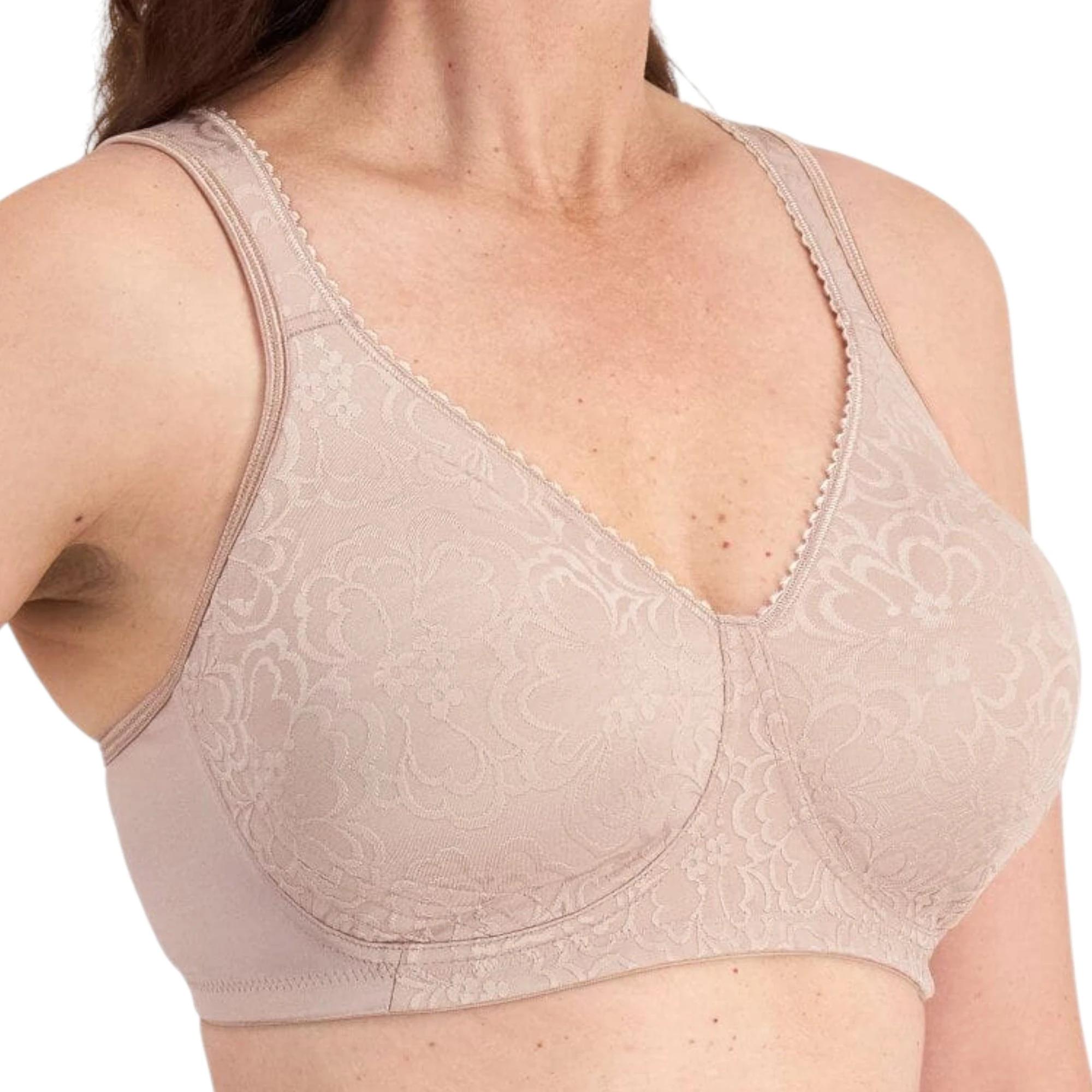 5 Playtex 2 Pack 18 Hour Ultimate Lift & Support Wirefree Bra WHITE/TOFFEE, 5 of 7